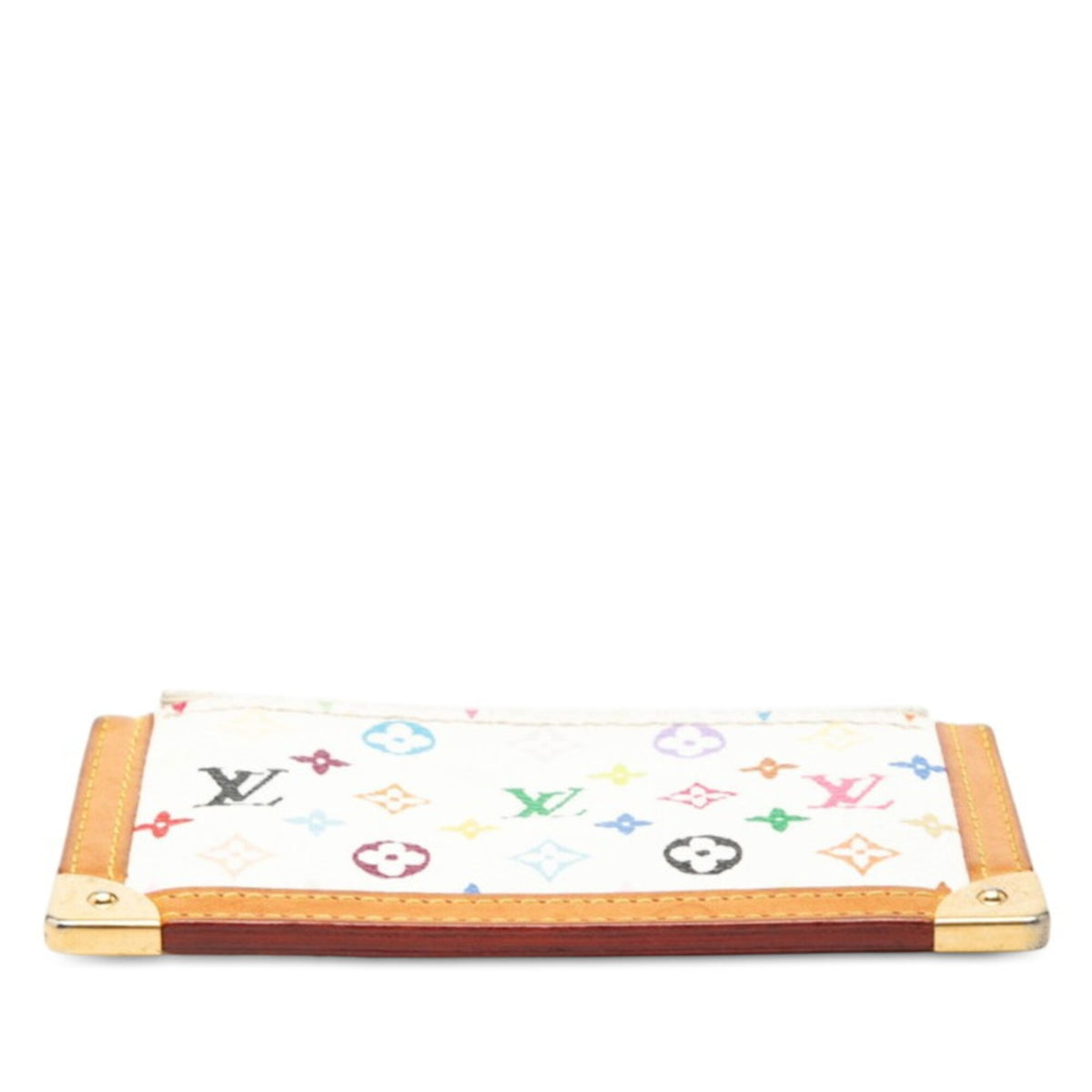 Louis Vuitton Blanc Multi-Color Pvc Leather Coin Purse/Coin Case (Pre-Owned)