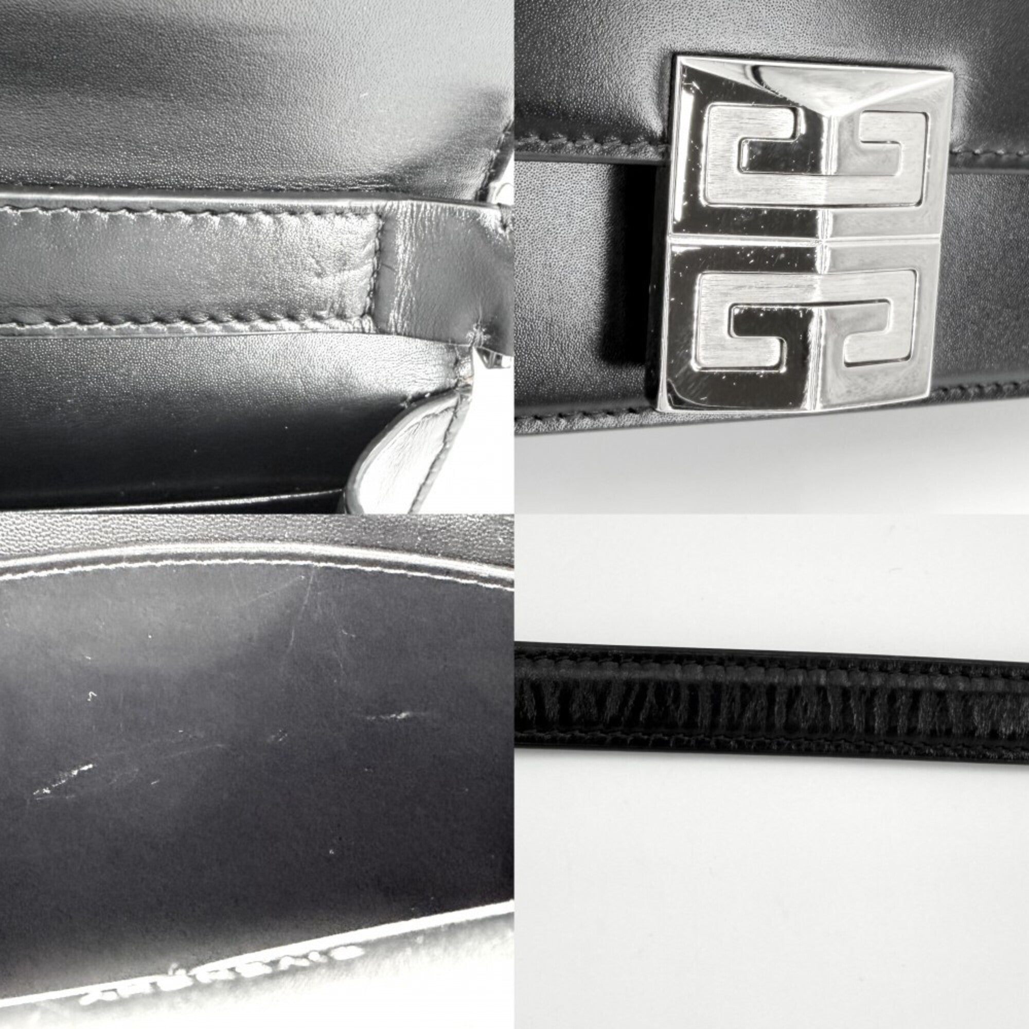 Givenchy Black Leather Shoulder Bag (Pre-Owned)