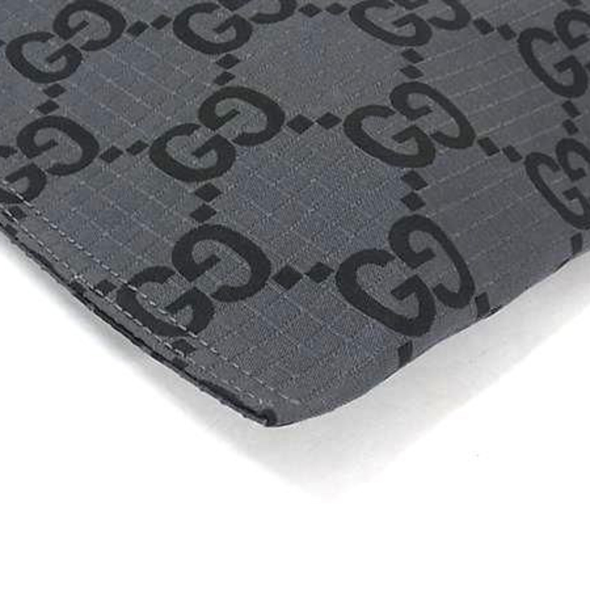 Gucci Gg Canvas Black Gray Gg Canvas Clutch Bag (Pre-Owned)