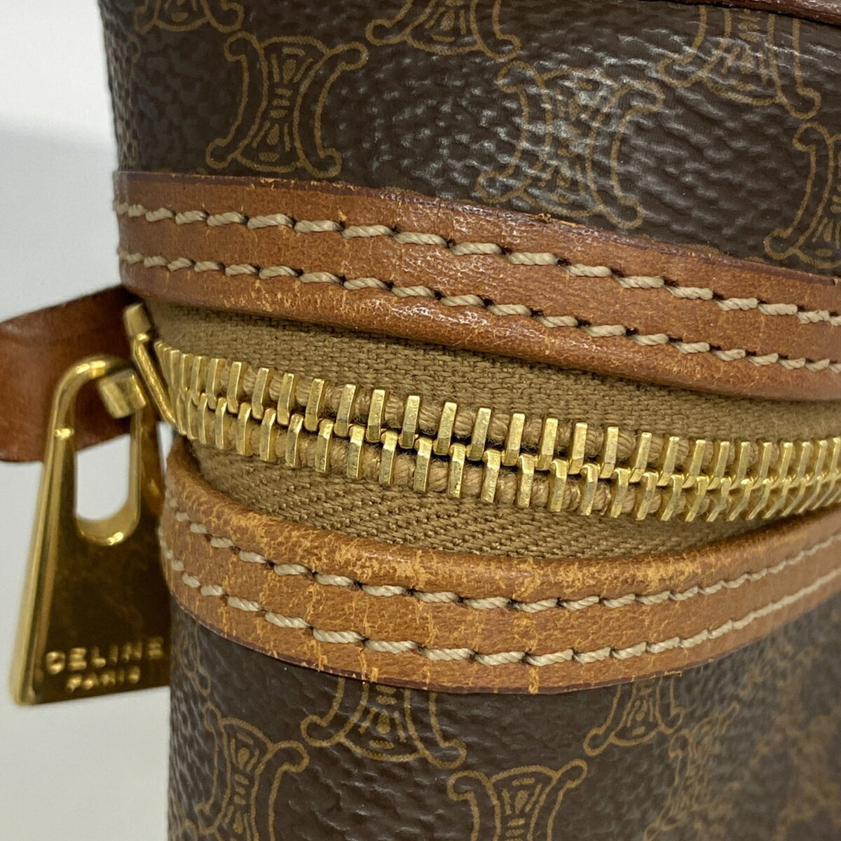 Celine Brown Pvc Vanity Bag (Pre-Owned)
