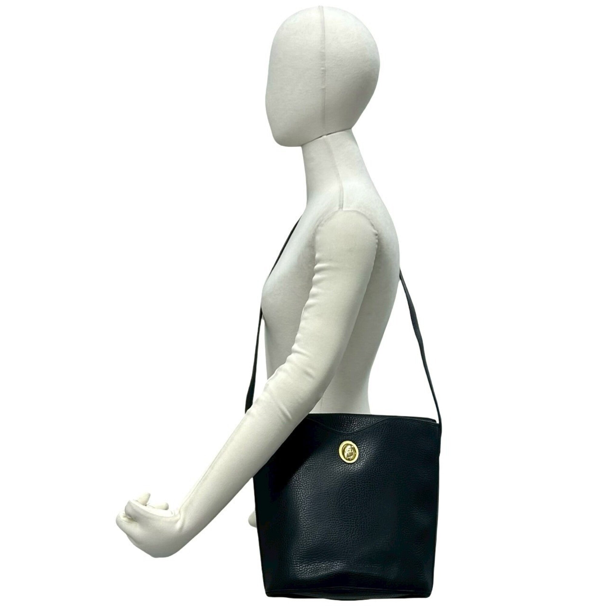Christian Dior Black Leather Shoulder Bag (Pre-Owned)