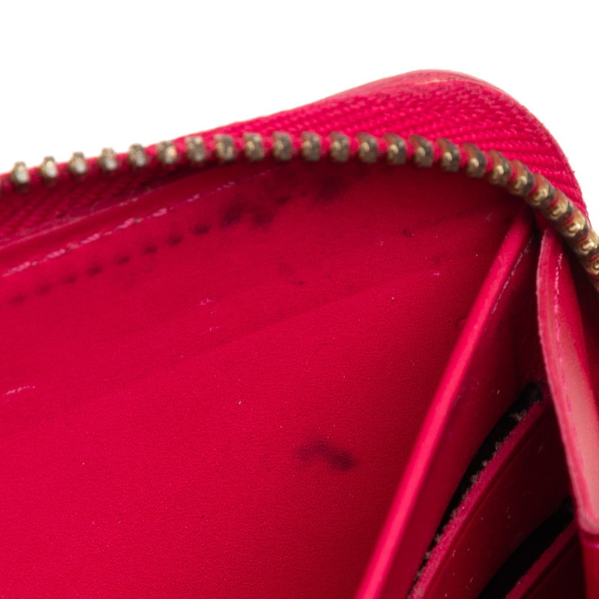 Louis Vuitton Indian Rose Patent Leather Long Wallet (Bi-Fold) (Pre-Owned)