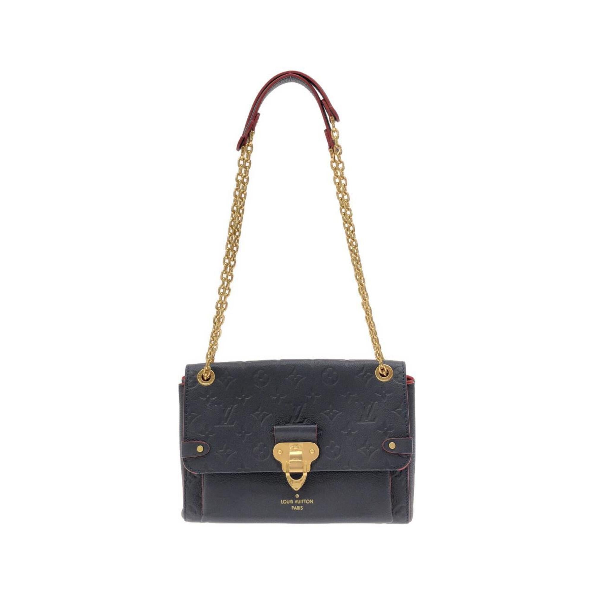 Louis Vuitton Marine Rouge Leather Shoulder Bag (Pre-Owned)
