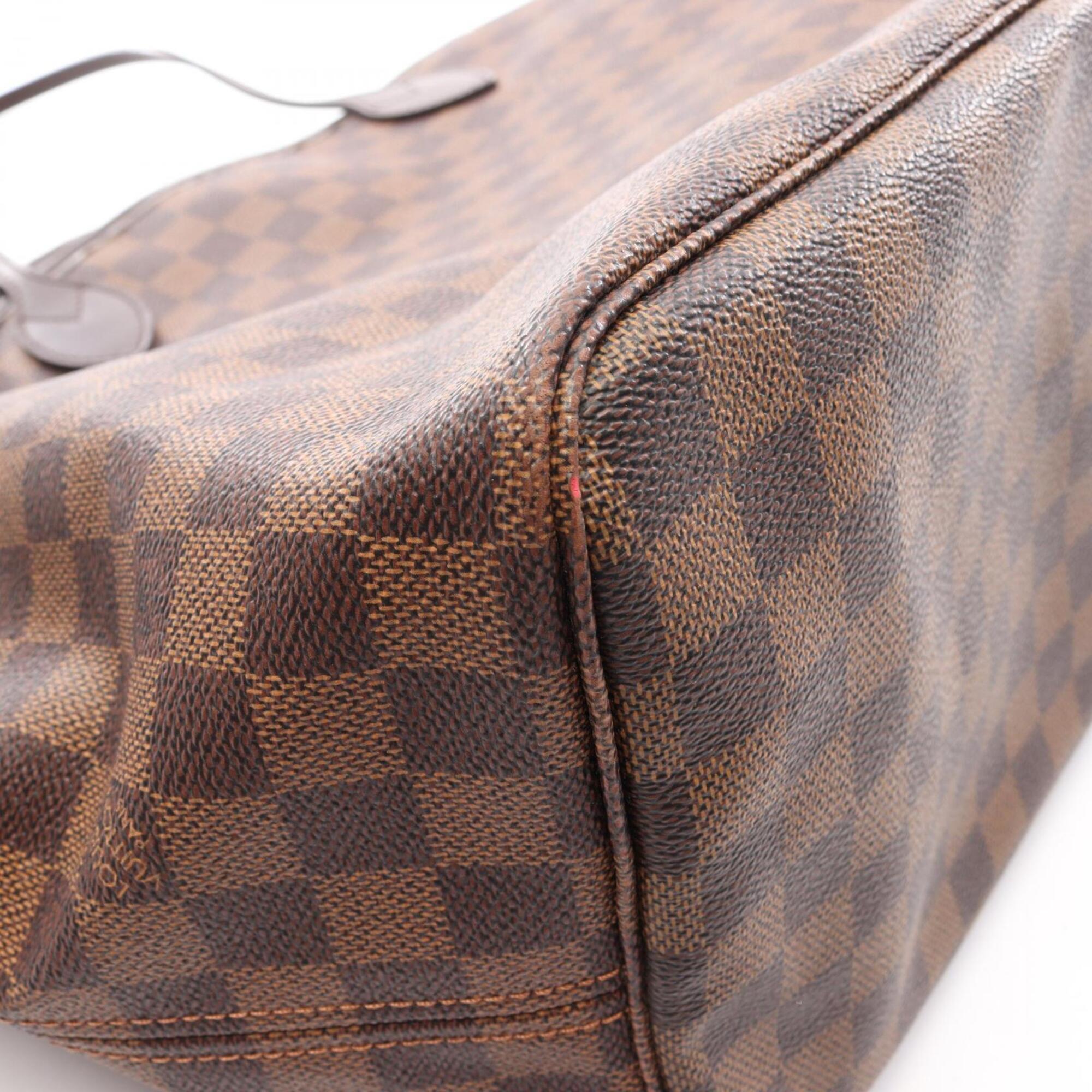 Louis Vuitton Brown Coated Canvas Leather Handbag Tote Bag (Pre-Owned)