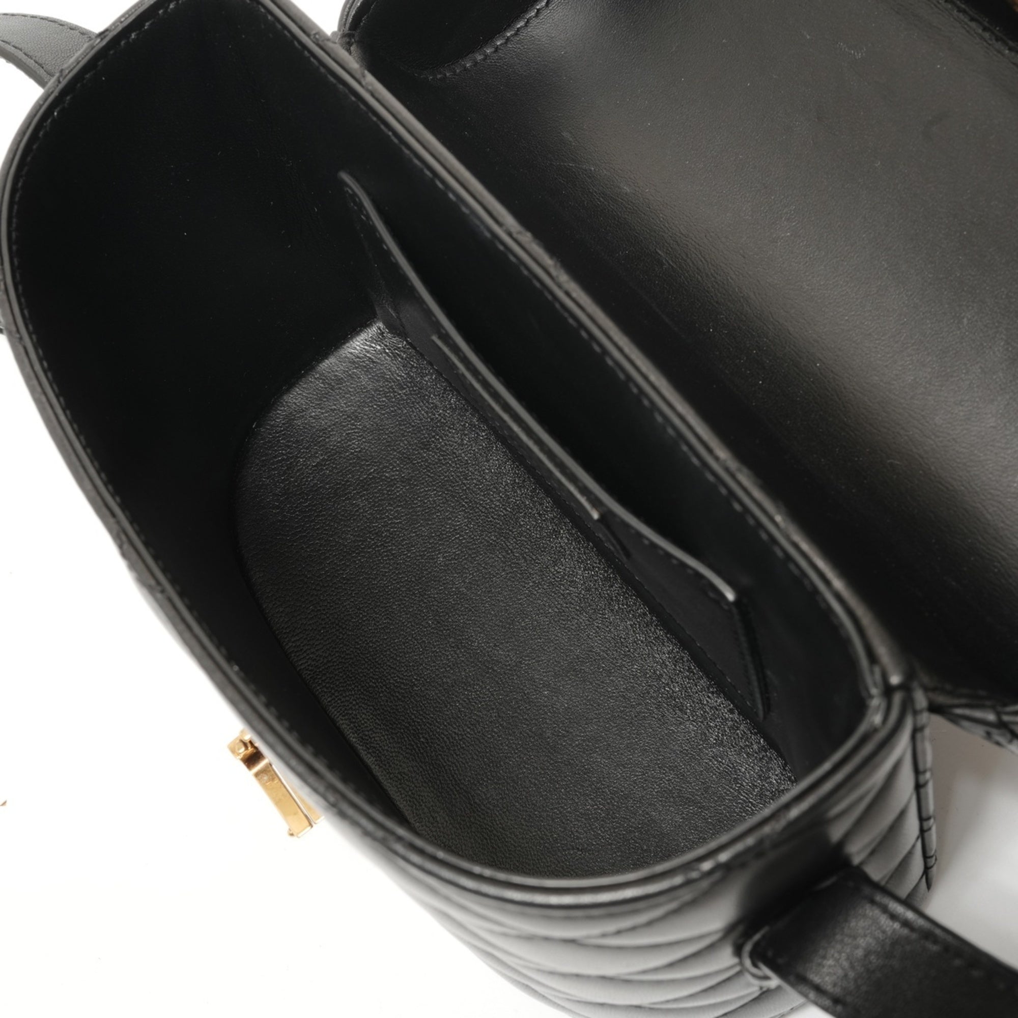 Yves Saint Laurent Cassandre Black Quilting Shoulder Bag (Pre-Owned)