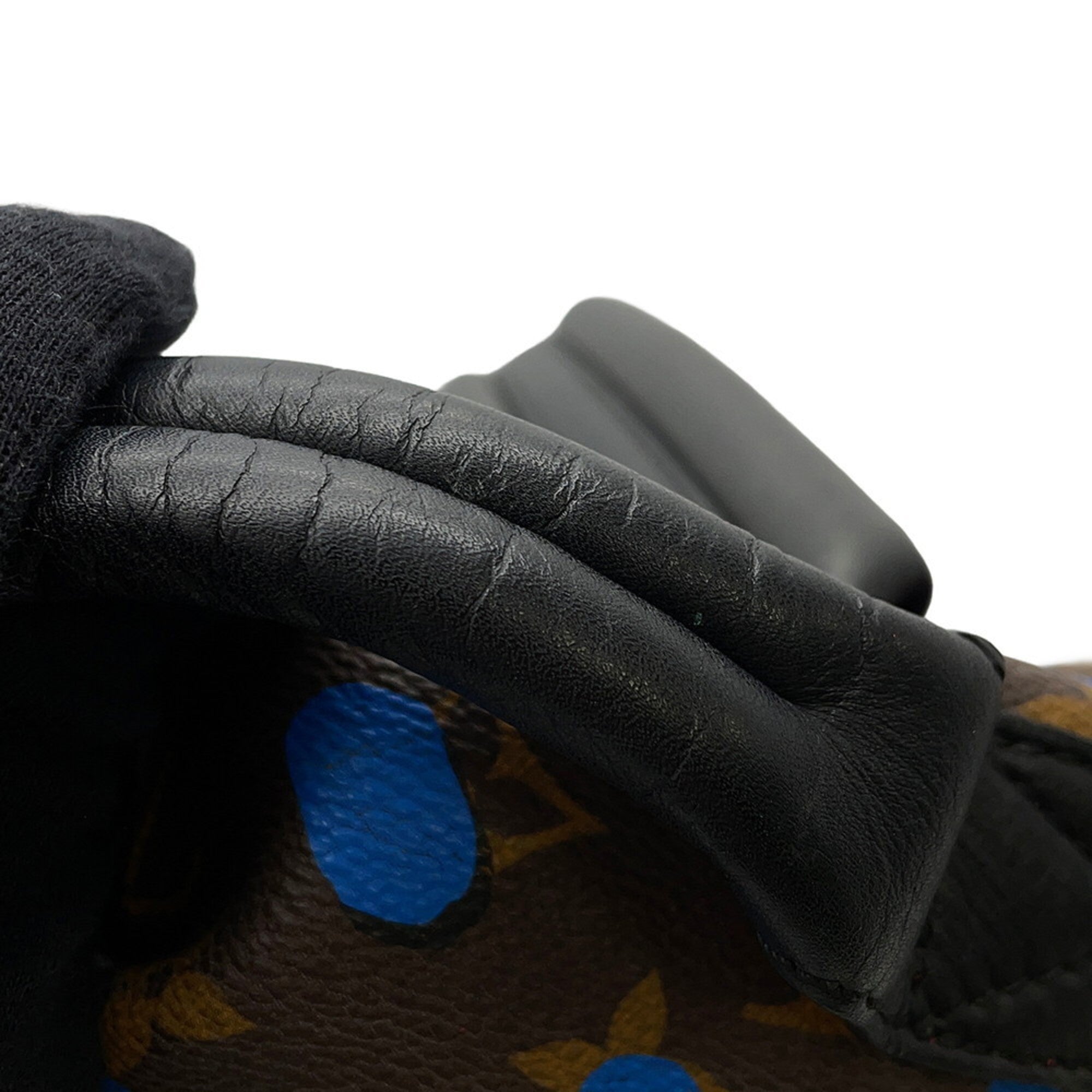Louis Vuitton Black Blue Monogram Noir Red Color Monogram Handbag (Pre-Owned)