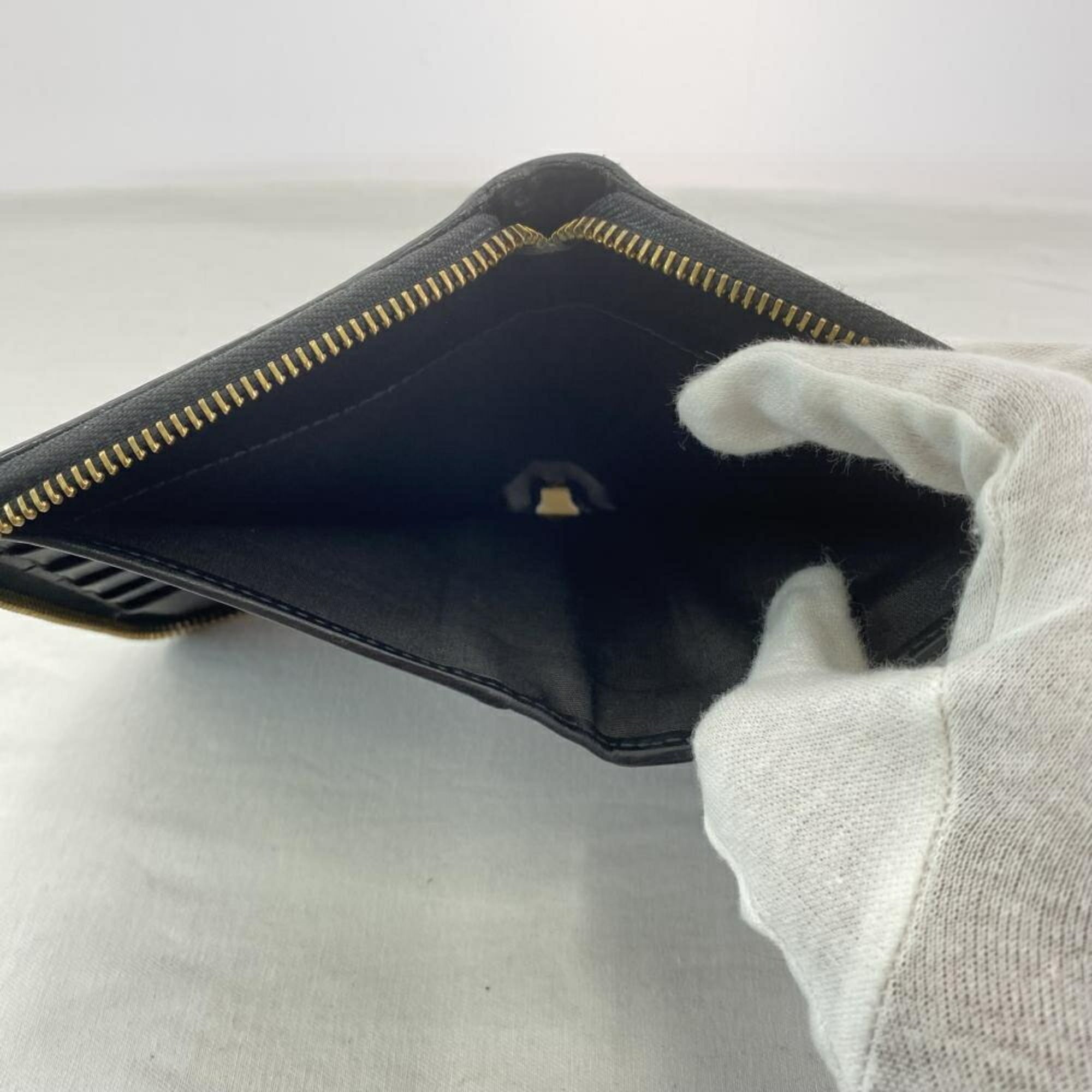 Versace Black Coin Purse/Coin Case (Pre-Owned)