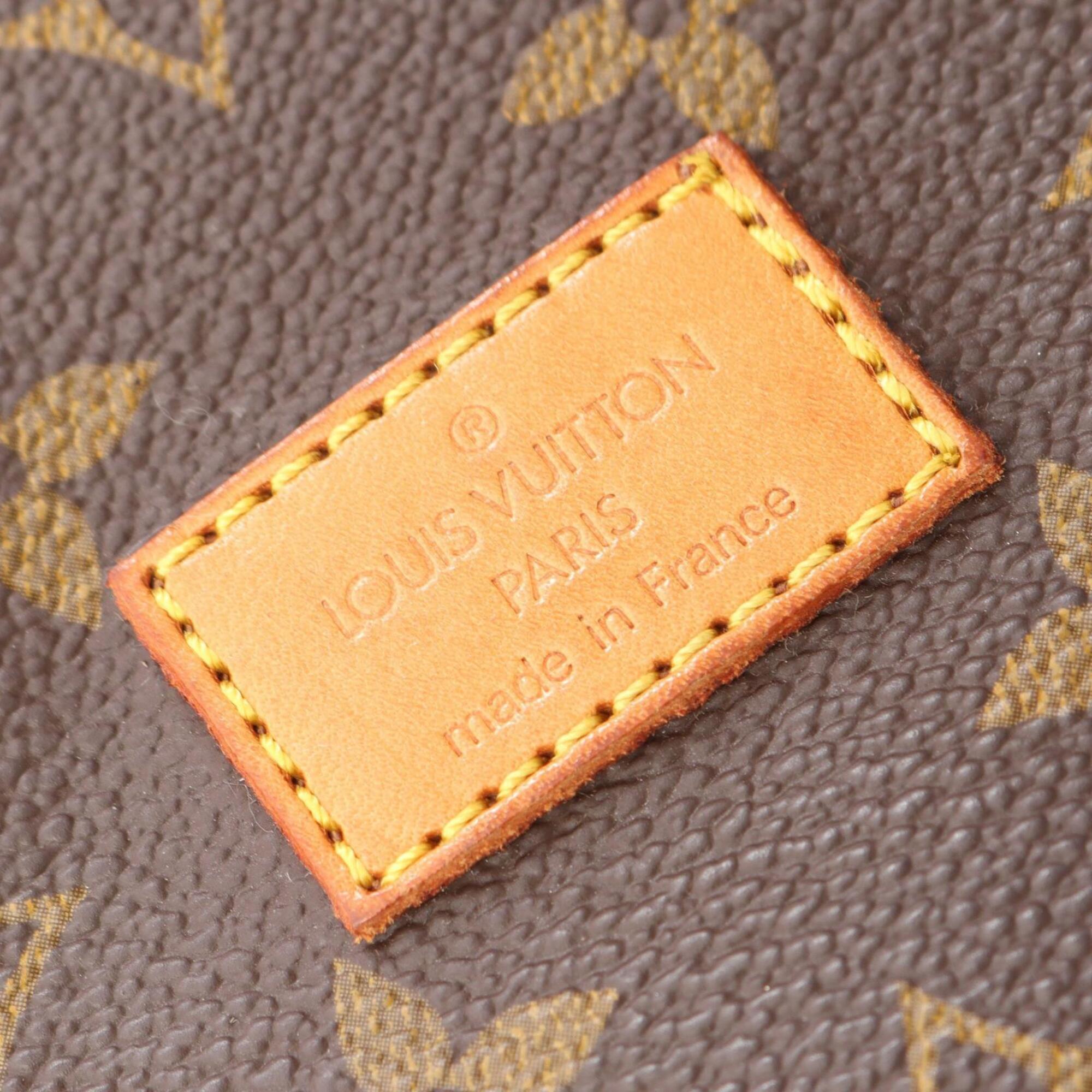 Louis Vuitton Brown Coated Canvas Pvc Monogram Leather Handbag Shoulder Bag (Pre-Owned)