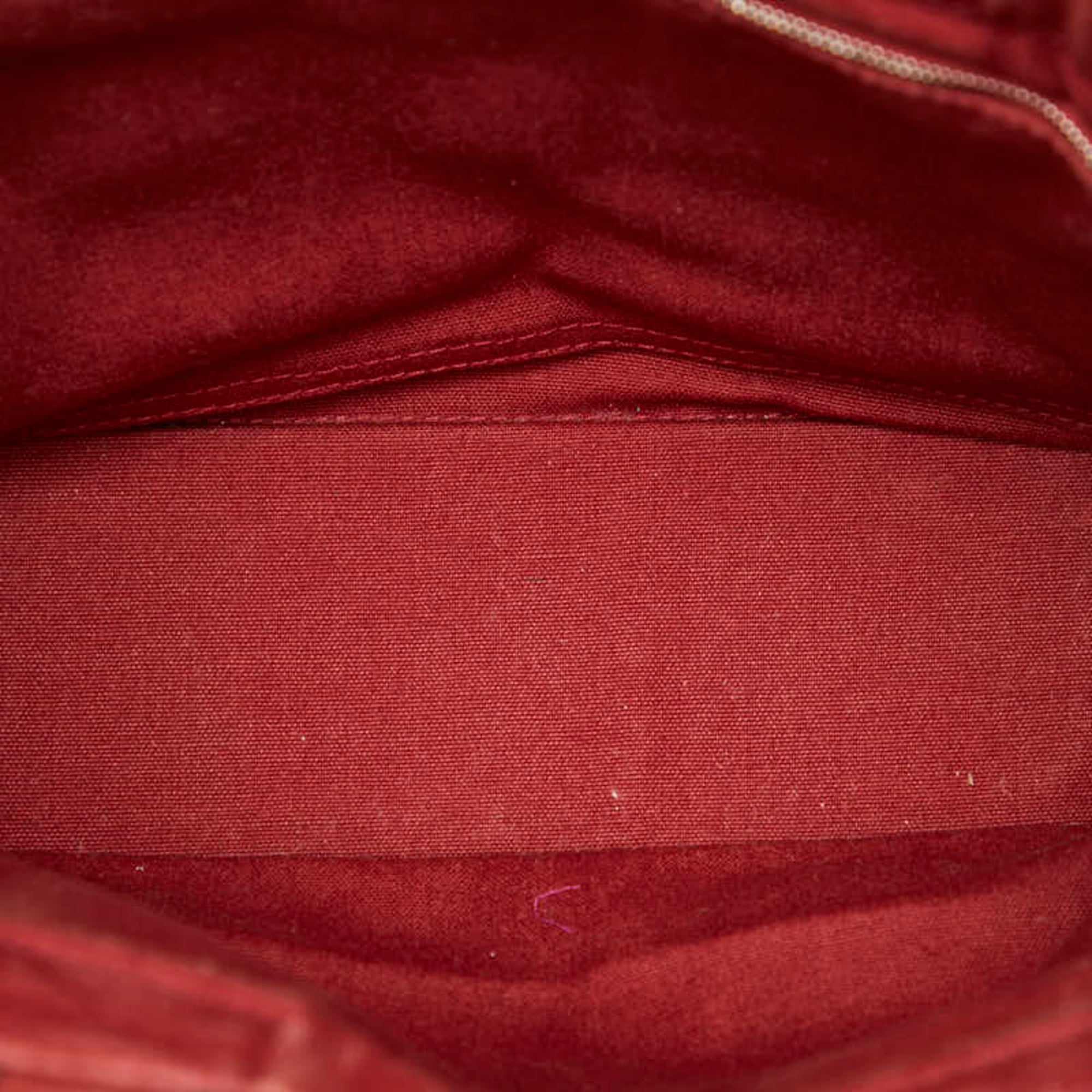 Hermes Red Color Canvas Handbag Tote Bag (Pre-Owned)