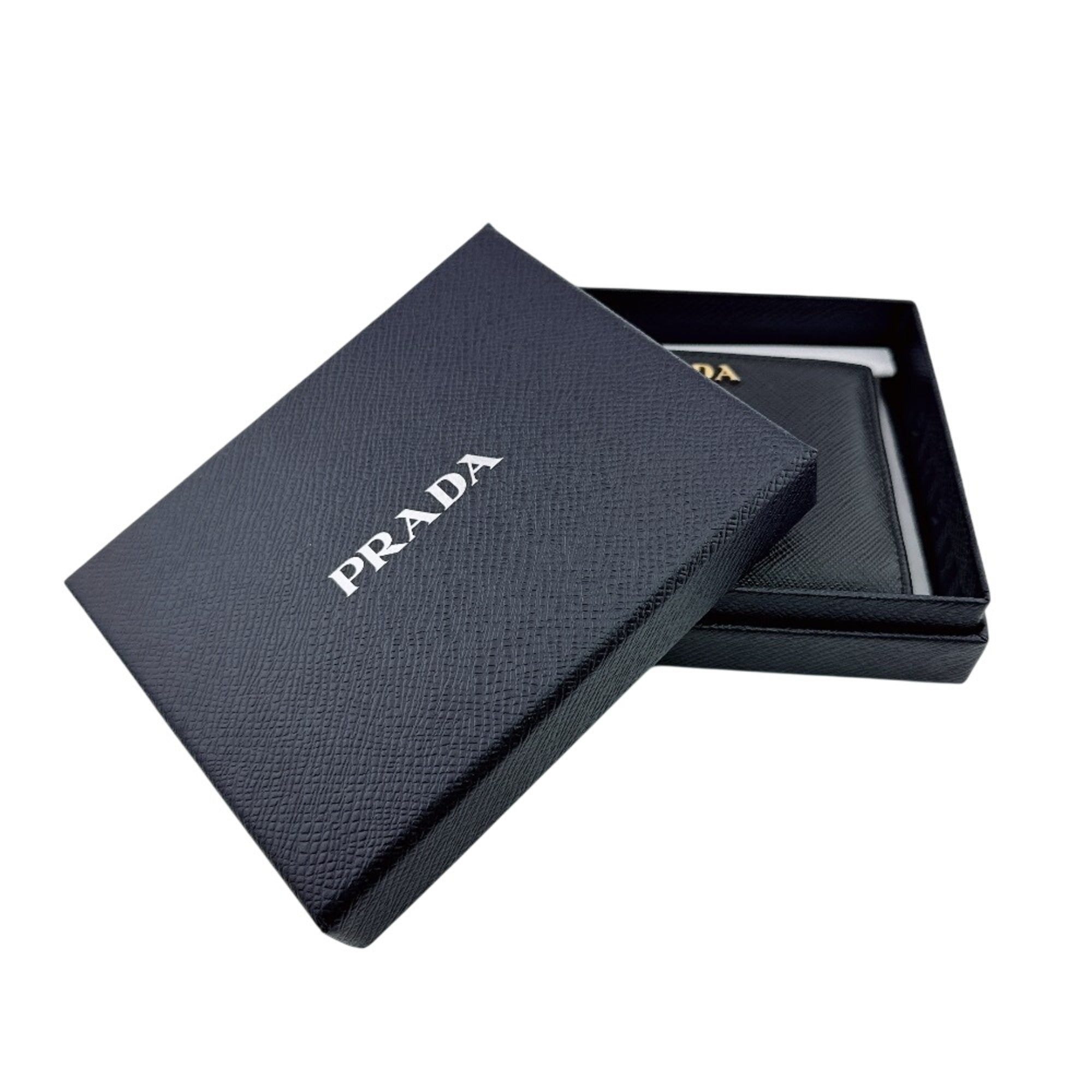 Prada Black Pvc Wallet (Bi-Fold) (Pre-Owned)