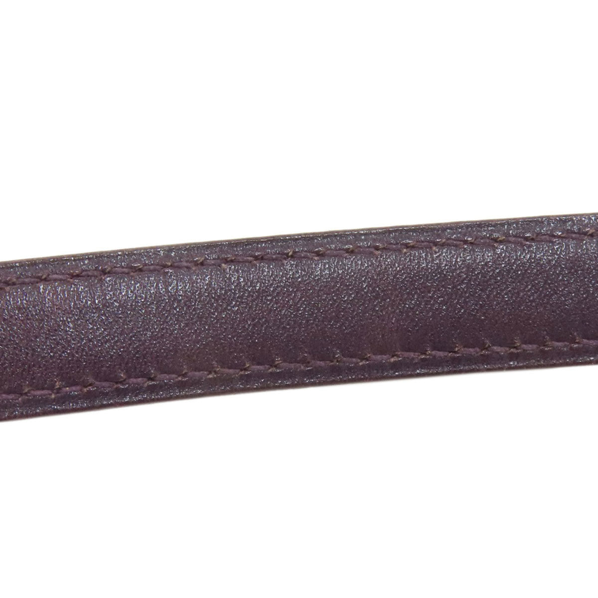 Hermes Evelyne Purple Leather Shoulder Bag (Pre-Owned)