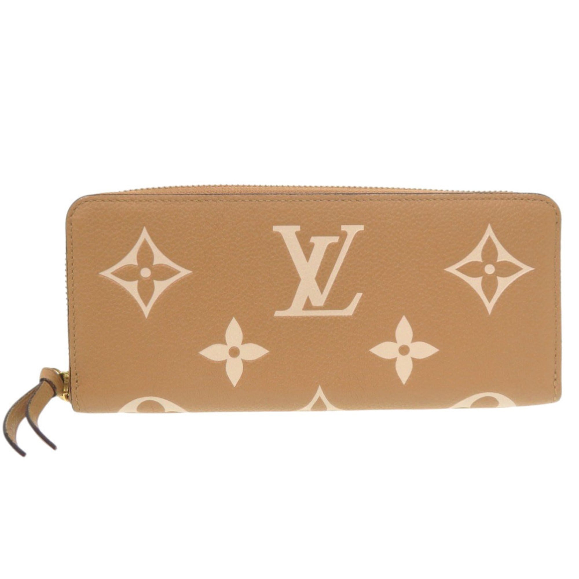 Louis Vuitton Beige Monogram Empreinte Long Wallet (Bi-Fold) (Pre-Owned)
