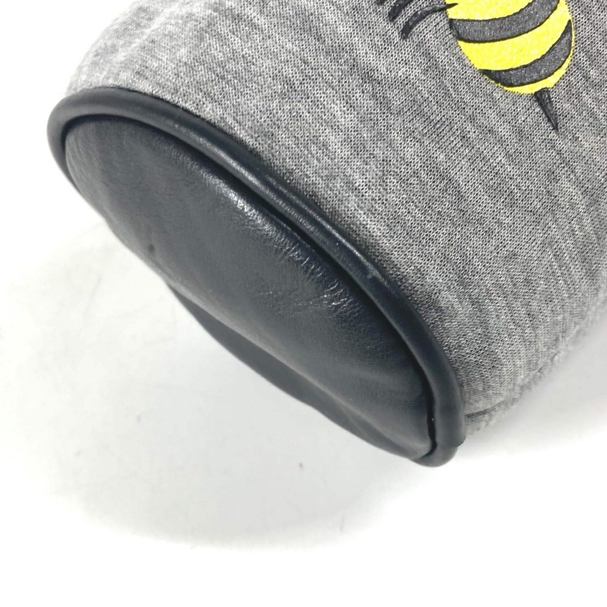Fendi Gray Yellow Canvas Pouch (Pre-Owned)
