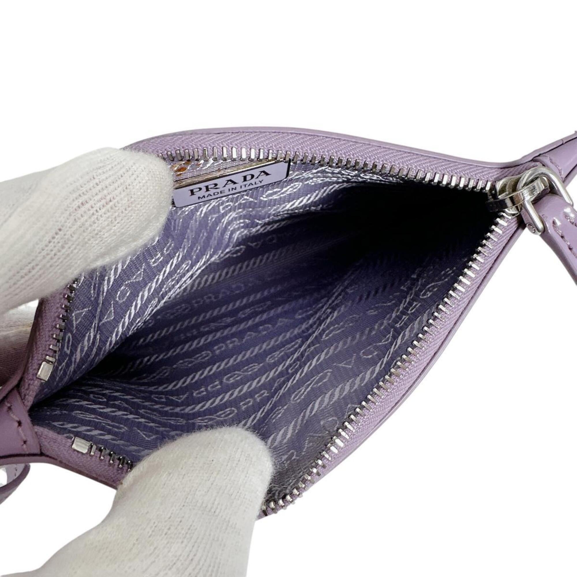 Prada Purple Spangles Handbag Pouch Tote Bag (Pre-Owned)