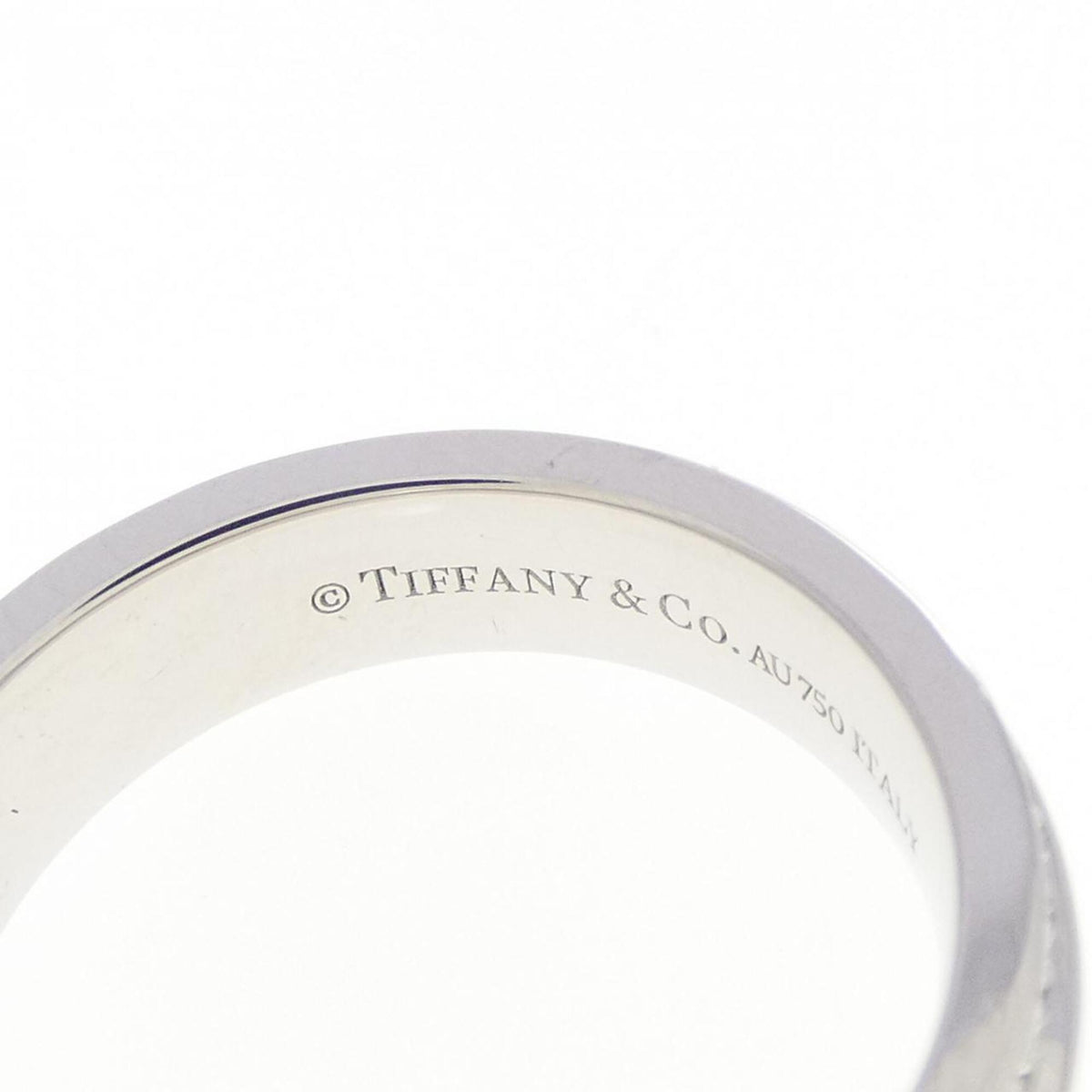 Tiffany White Gold (18K) Band Ring (Pre-Owned)