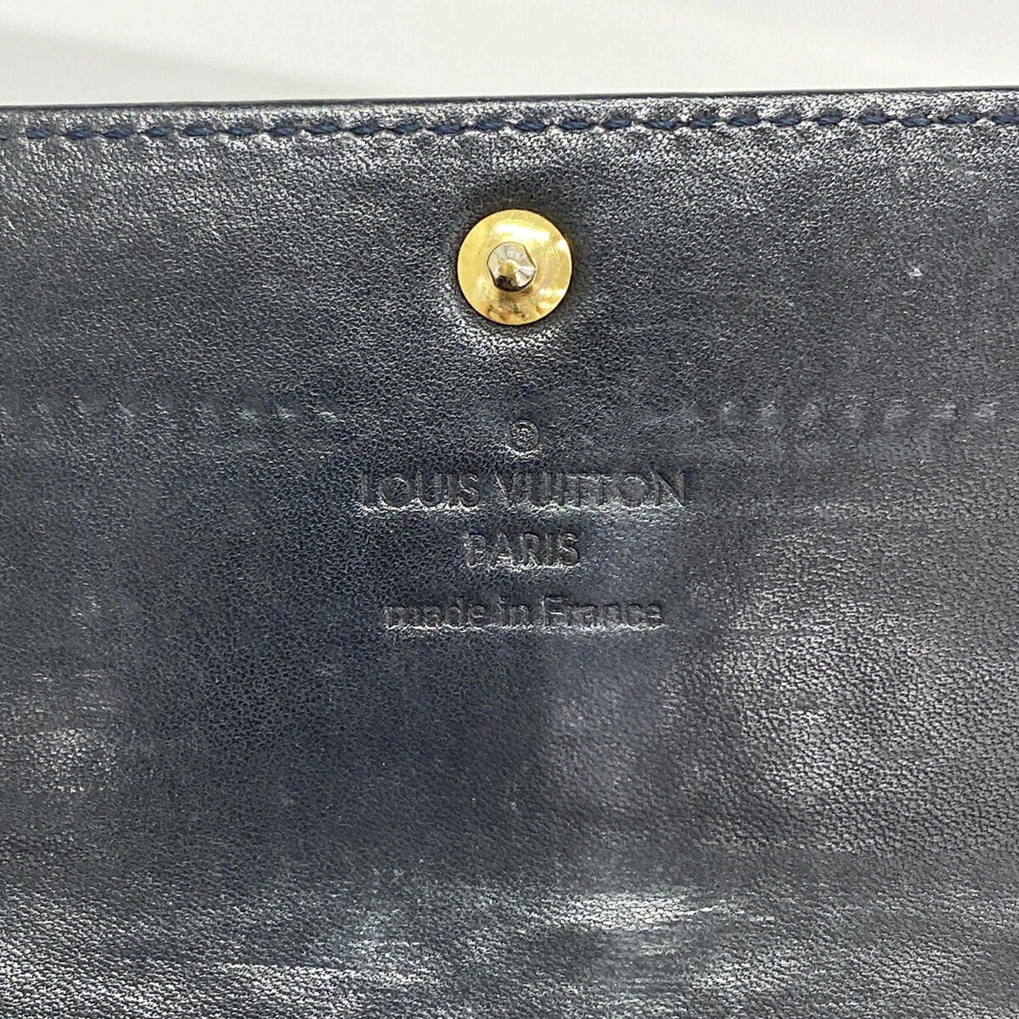 Louis Vuitton Blue Infini Long Wallet (Bi-Fold) (Pre-Owned)