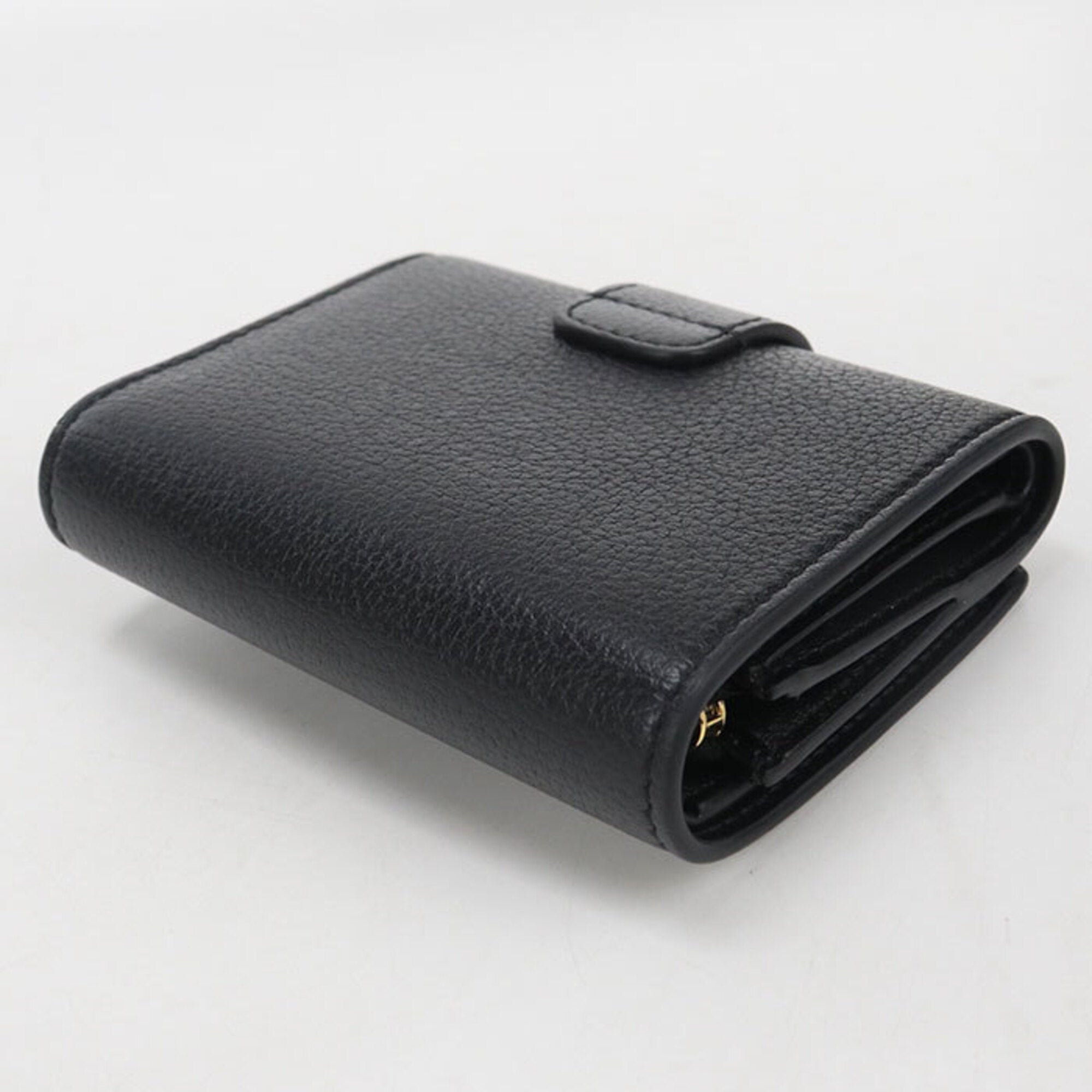 Celine Black Leather Wallet (Tri-Fold) (Pre-Owned)
