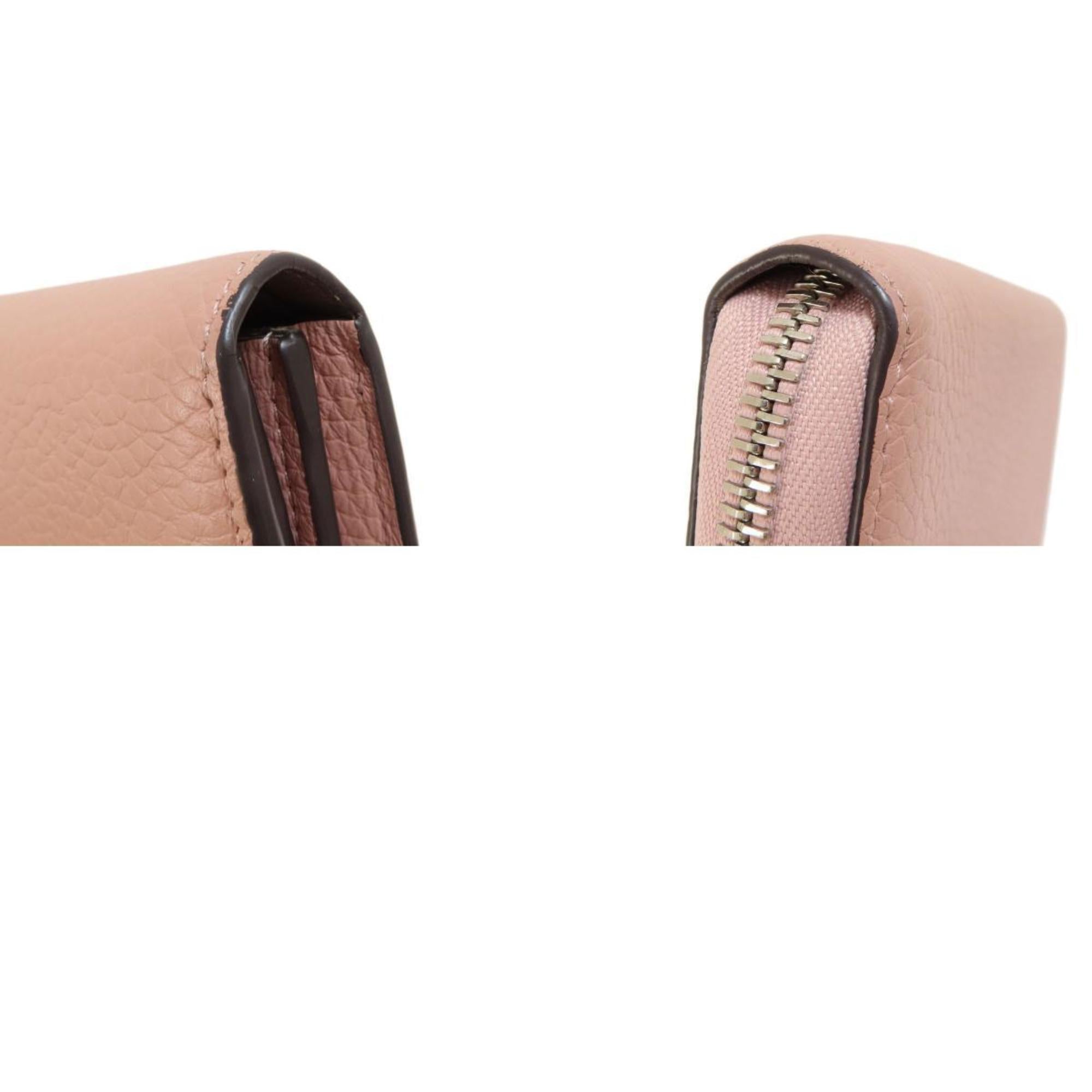 Louis Vuitton Magnolia Pink Leather Long Wallet (Bi-Fold) (Pre-Owned)