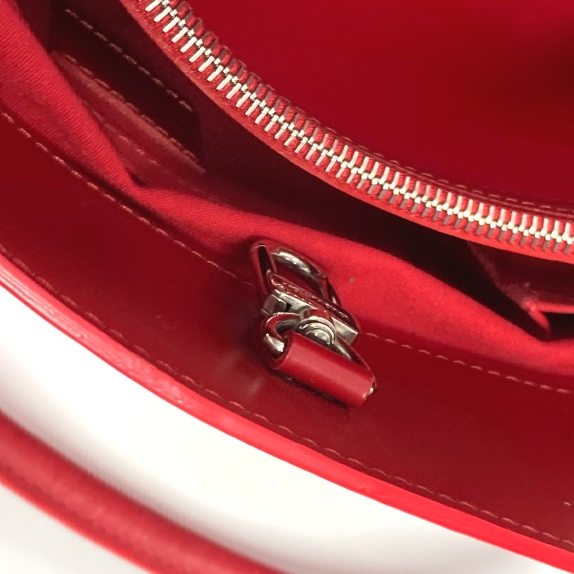 Louis Vuitton Red Color Epi Leather Handbag Shoulder Bag Tote Bag (Pre-Owned)