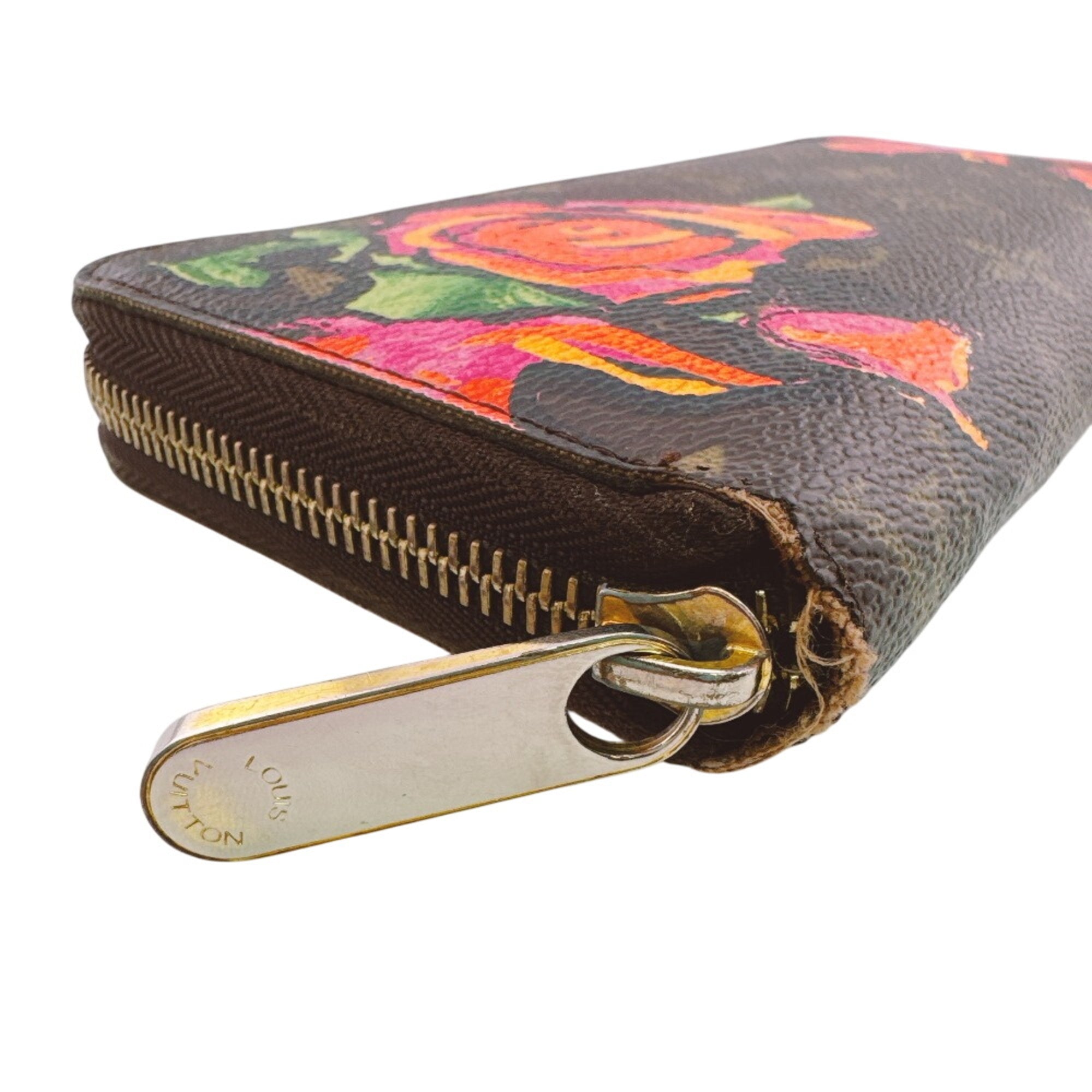 Louis Vuitton Brown Leather Long Wallet (Bi-Fold) (Pre-Owned)