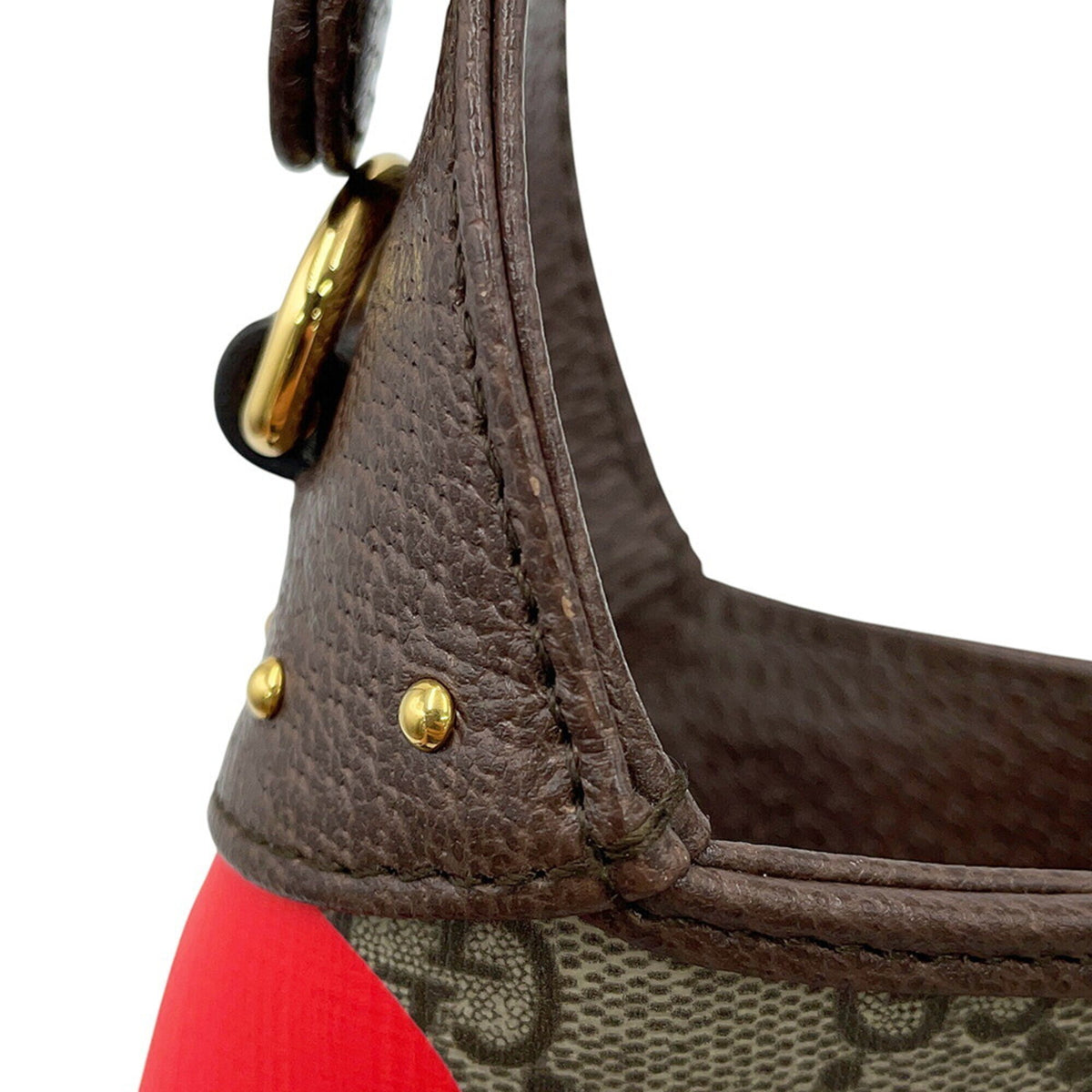 Gucci Beige Multi-Color Gg Supreme Leather Shoulder Bag (Pre-Owned)