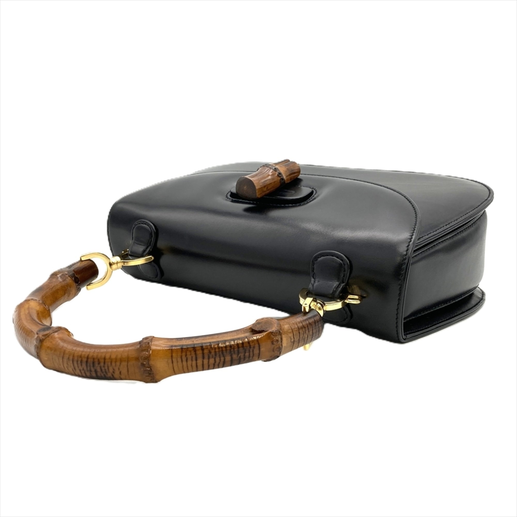 Gucci Black Leather Handbag (Pre-Owned)