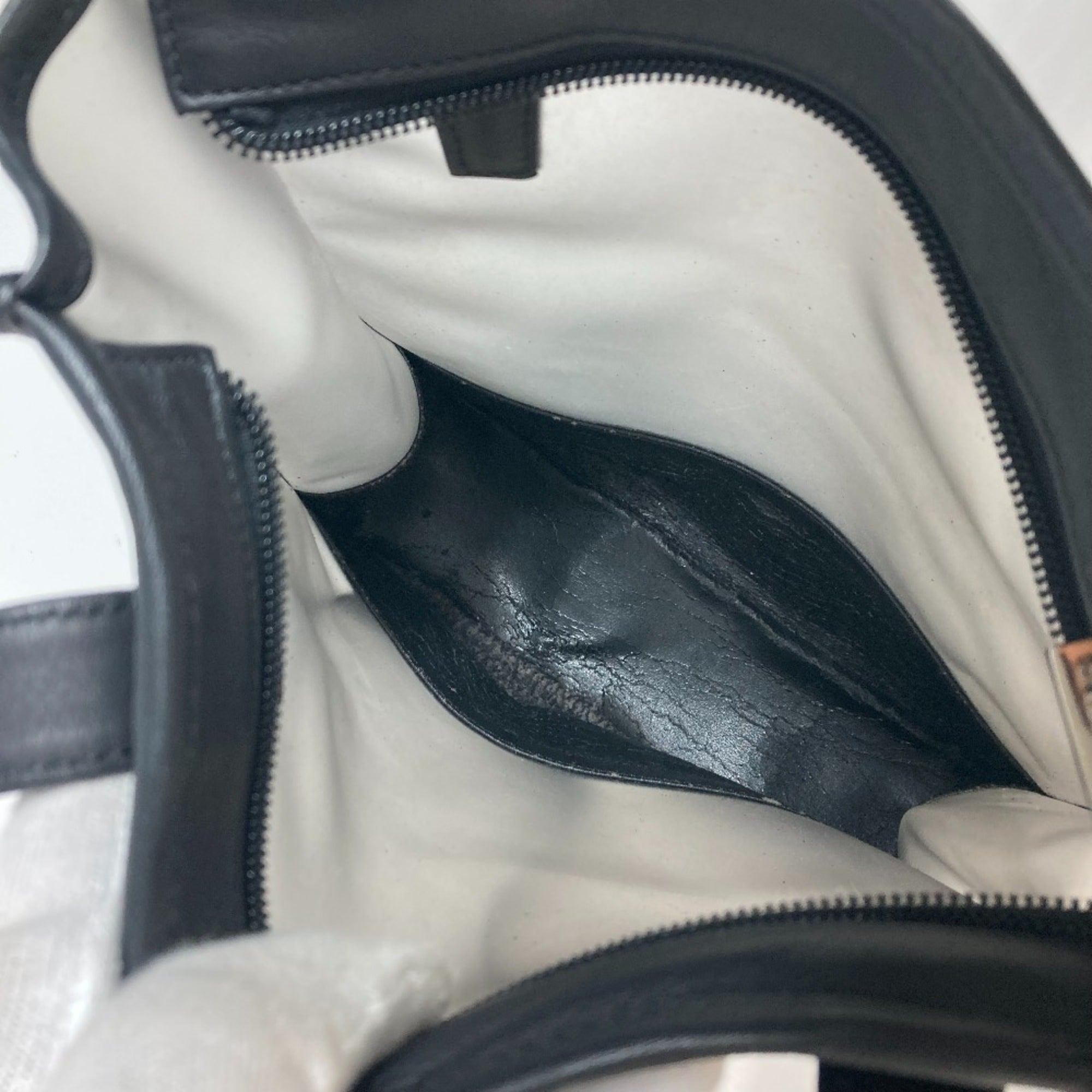 Loewe Black Vinyl Leather Shoulder Bag Tote Bag (Pre-Owned)
