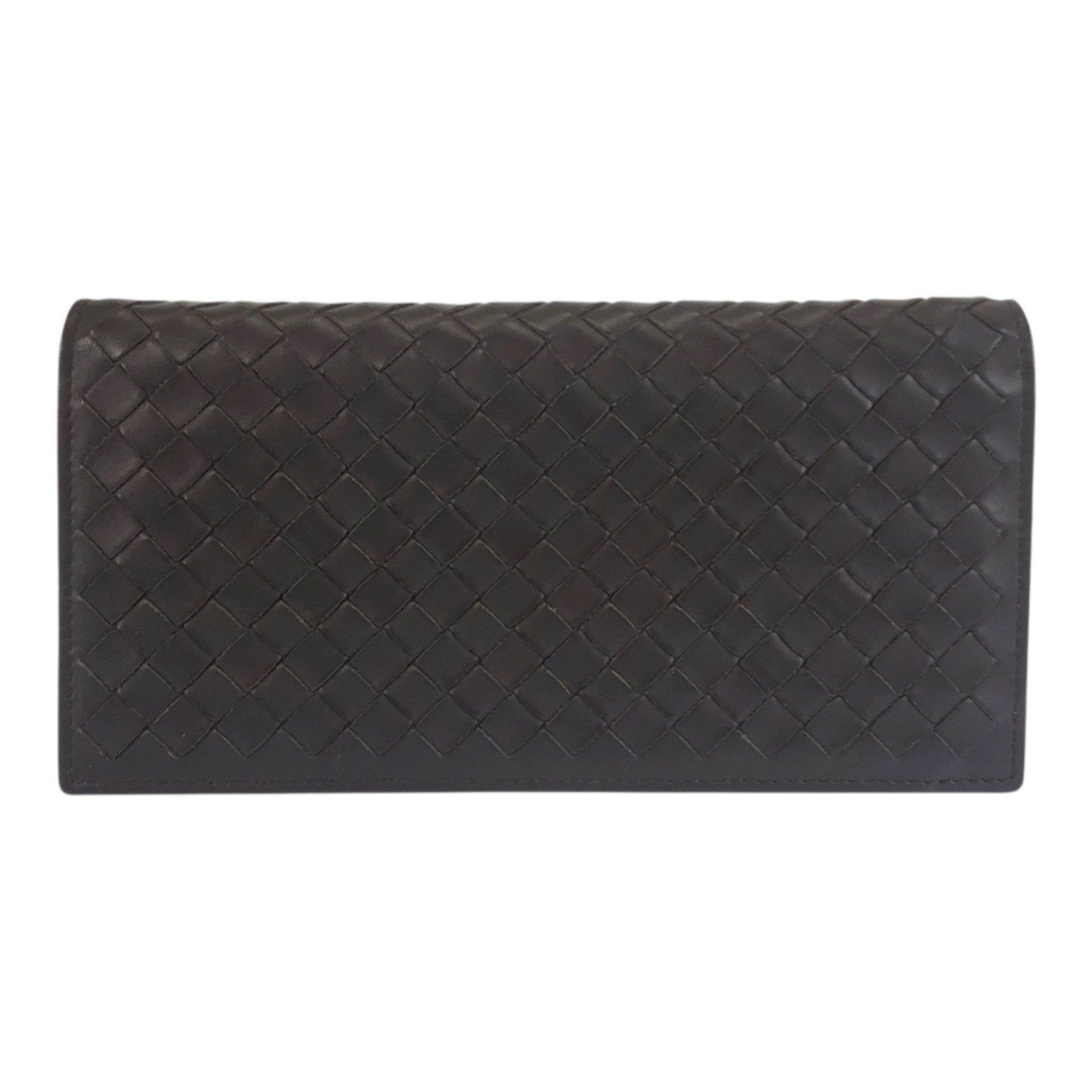 Bottega Veneta Brown Leather Long Wallet (Bi-Fold) (Pre-Owned)
