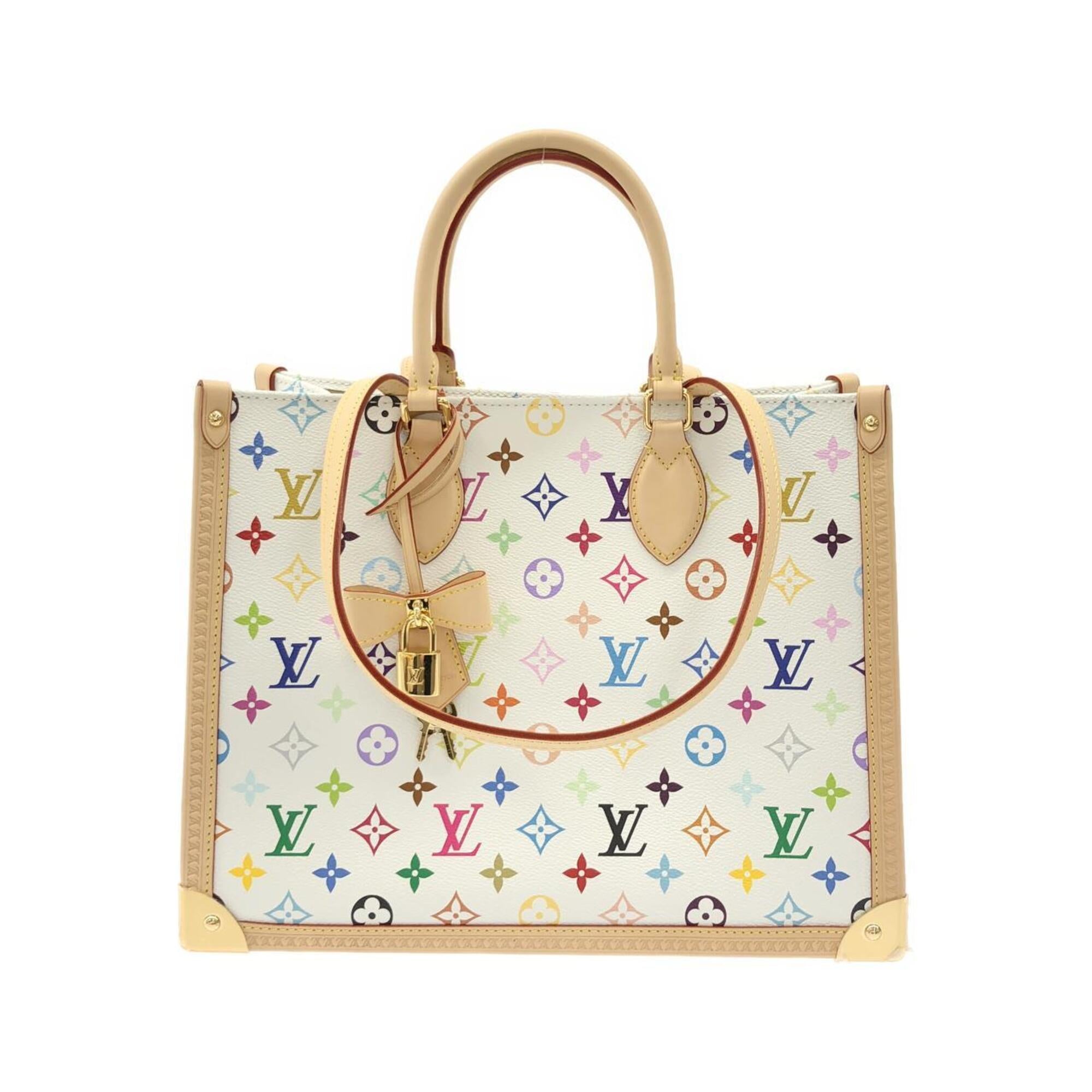 Louis Vuitton Monogram Multicolore White Coated Canvas Handbag (Pre-Owned)