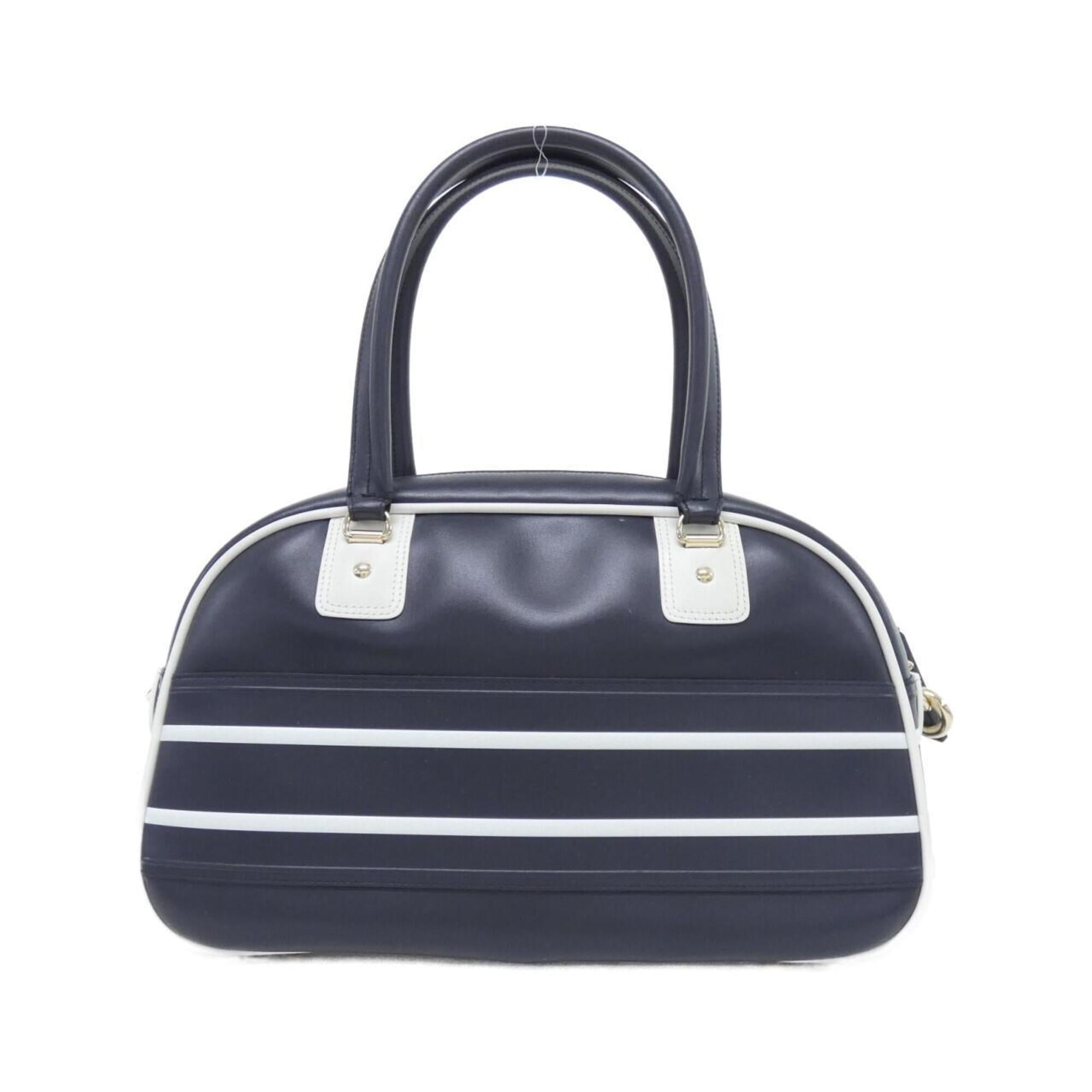 Christian Dior Blue Leather Boston Bag (Pre-Owned)