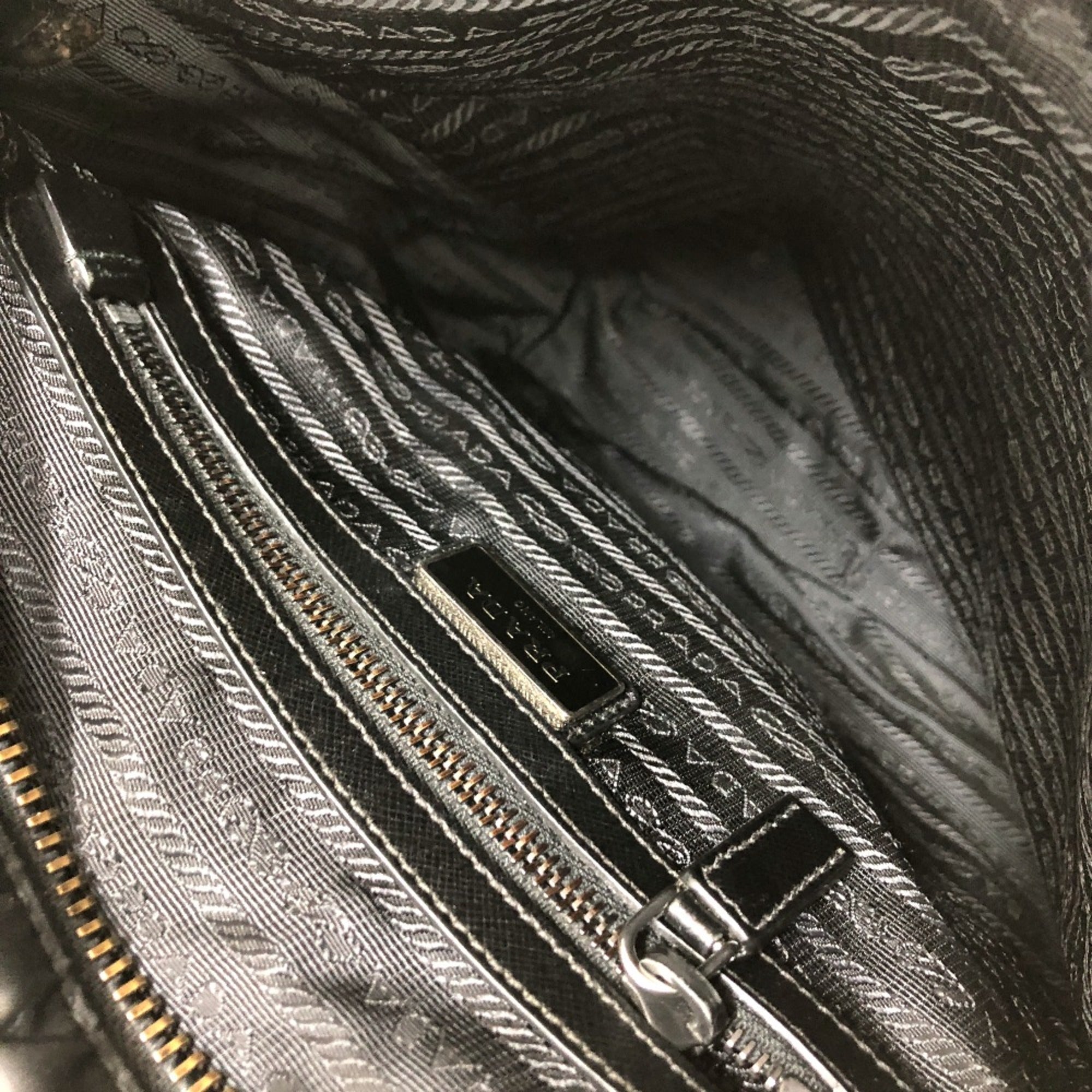 Prada Black Cloth Shoulder Bag (Pre-Owned)