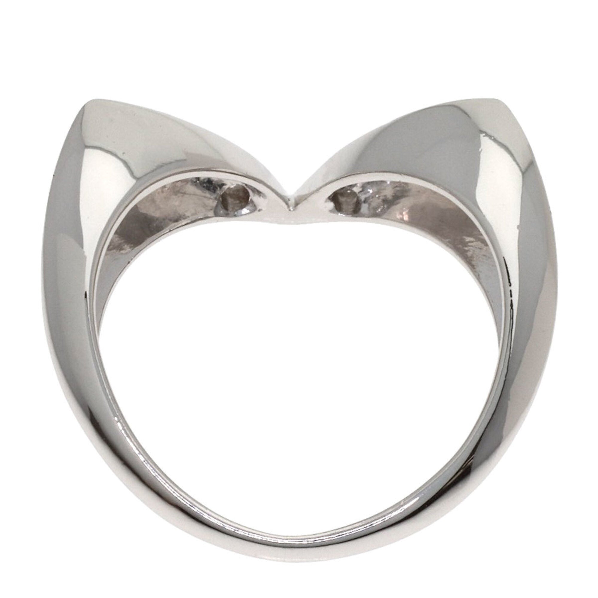 Christian Dior Platinum Platinum 950 Band Ring (Pre-Owned)