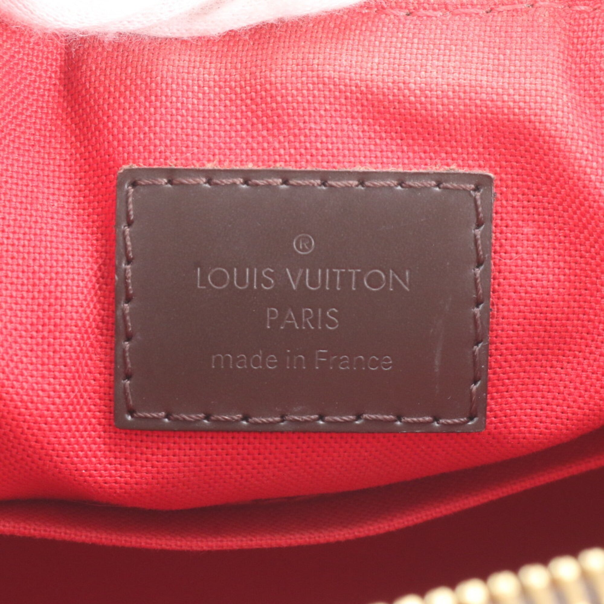 Louis Vuitton Ebene Leather Coated Canvas Handbag Shoulder Bag Tote Bag (Pre-Owned)