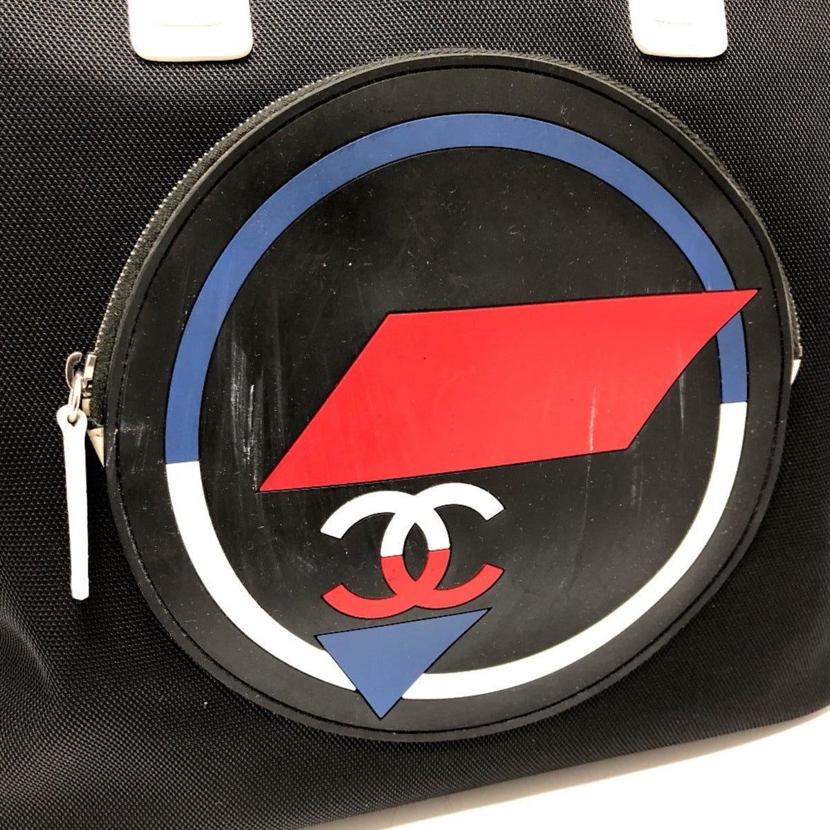 Chanel Black Cloth Shoulder Bag (Pre-Owned)