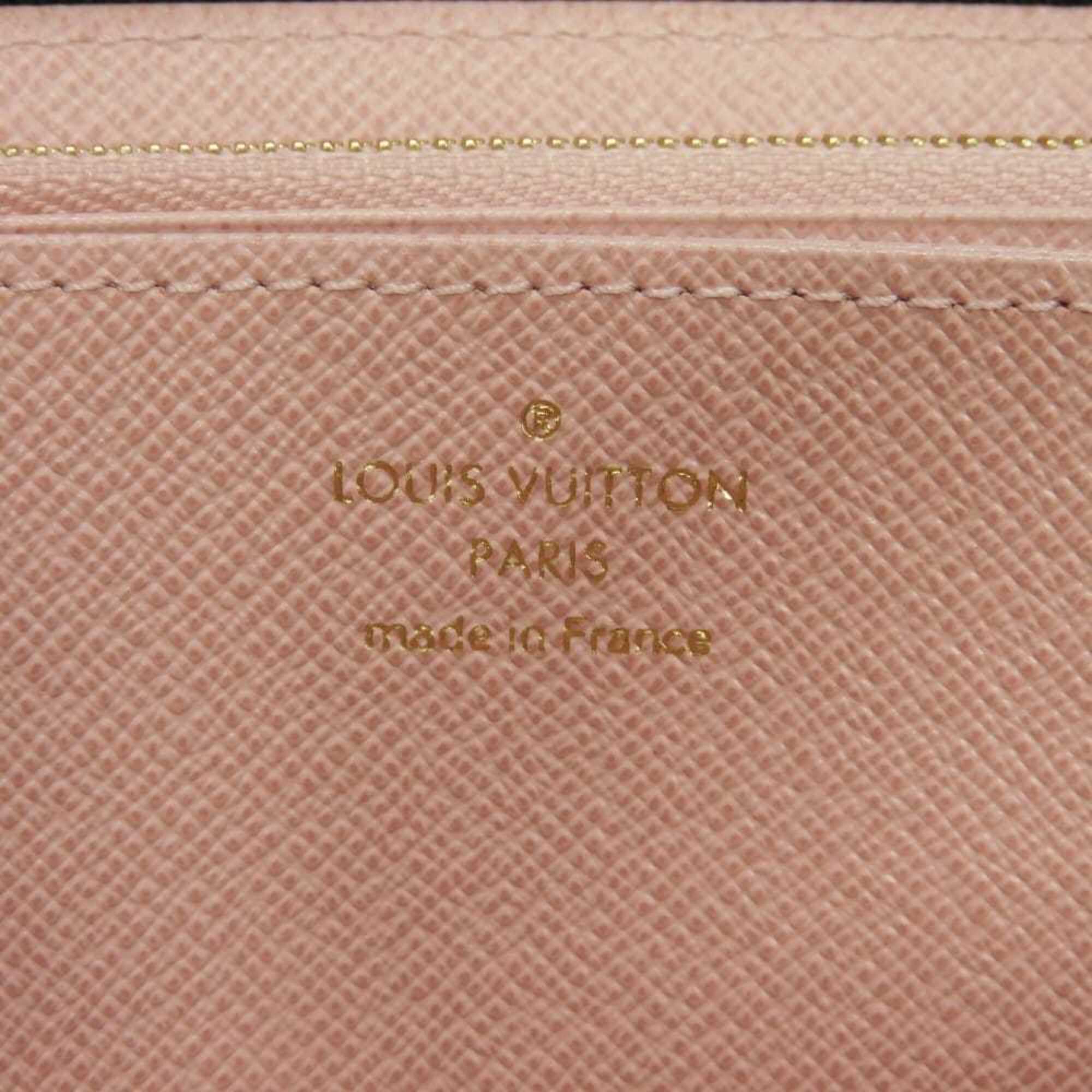 Louis Vuitton Brown Monogram Pink Rose Ballerine Monogram Long Wallet (Bi-Fold) (Pre-Owned)
