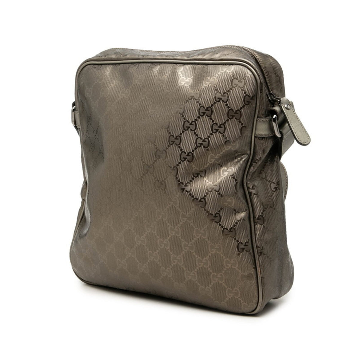 Gucci Brown Gold Brown Pvc Leather Shoulder Bag (Pre-Owned)