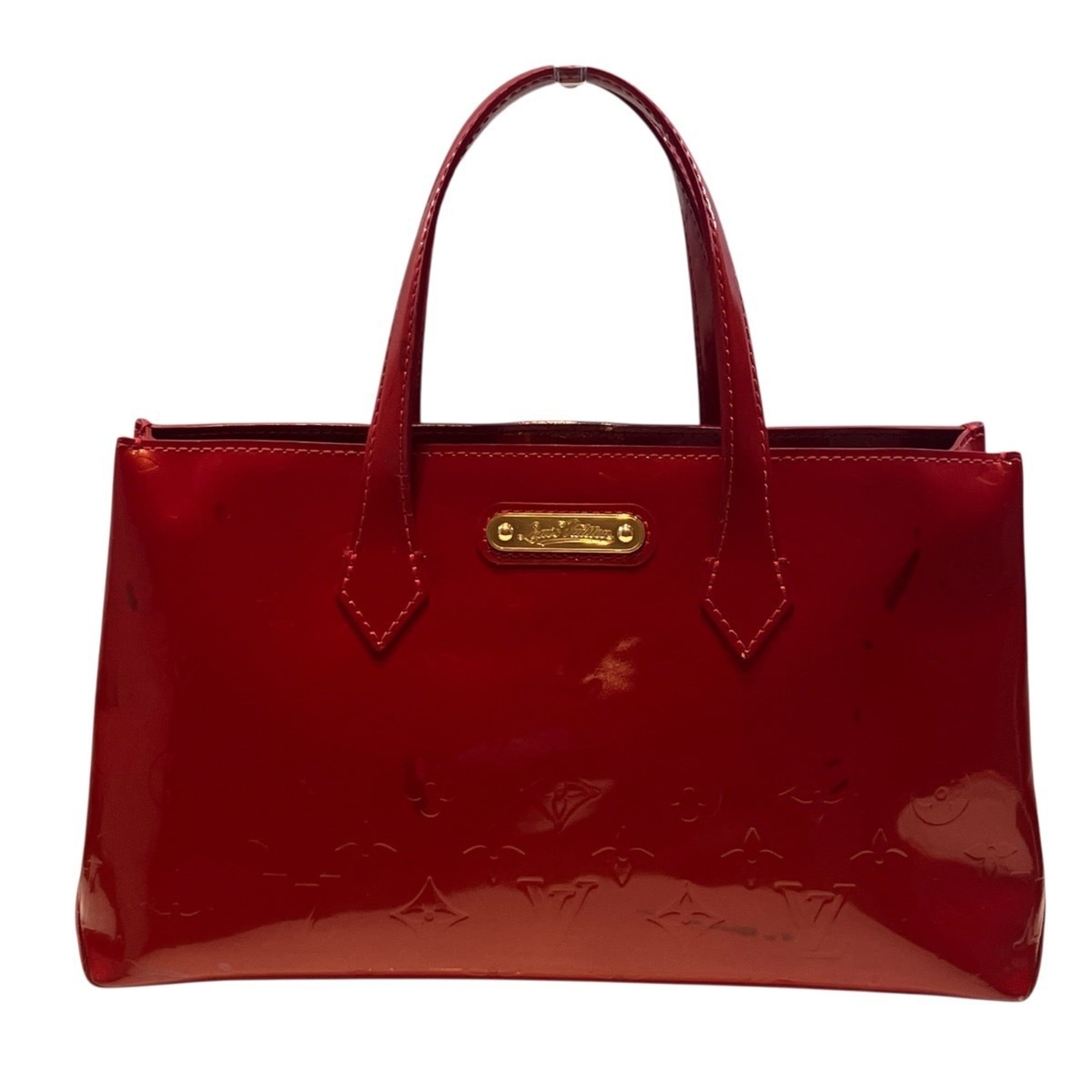 Louis Vuitton Pomme D'amour Red Color Vernis Leather Handbag (Pre-Owned)