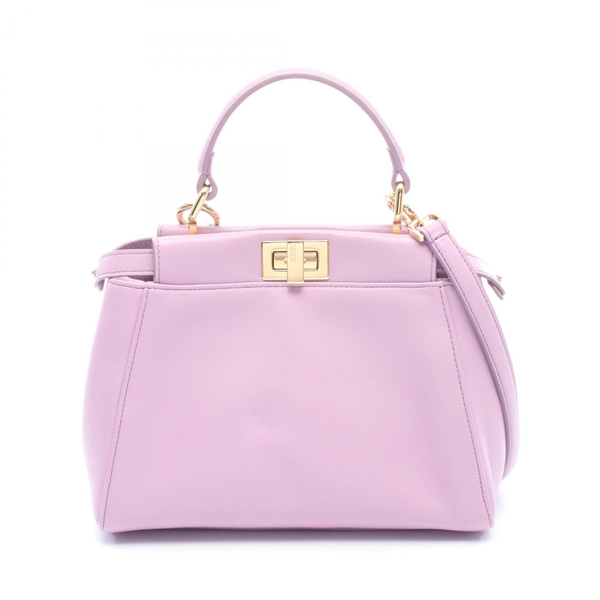 Fendi Purple Leather Handbag (Pre-Owned)