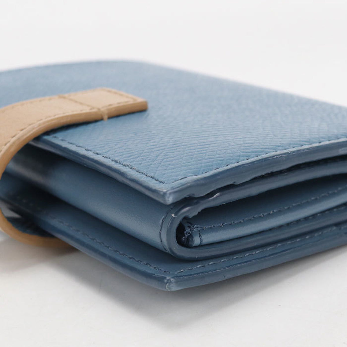 Celine Blue Leather Wallet (Bi-Fold) (Pre-Owned)