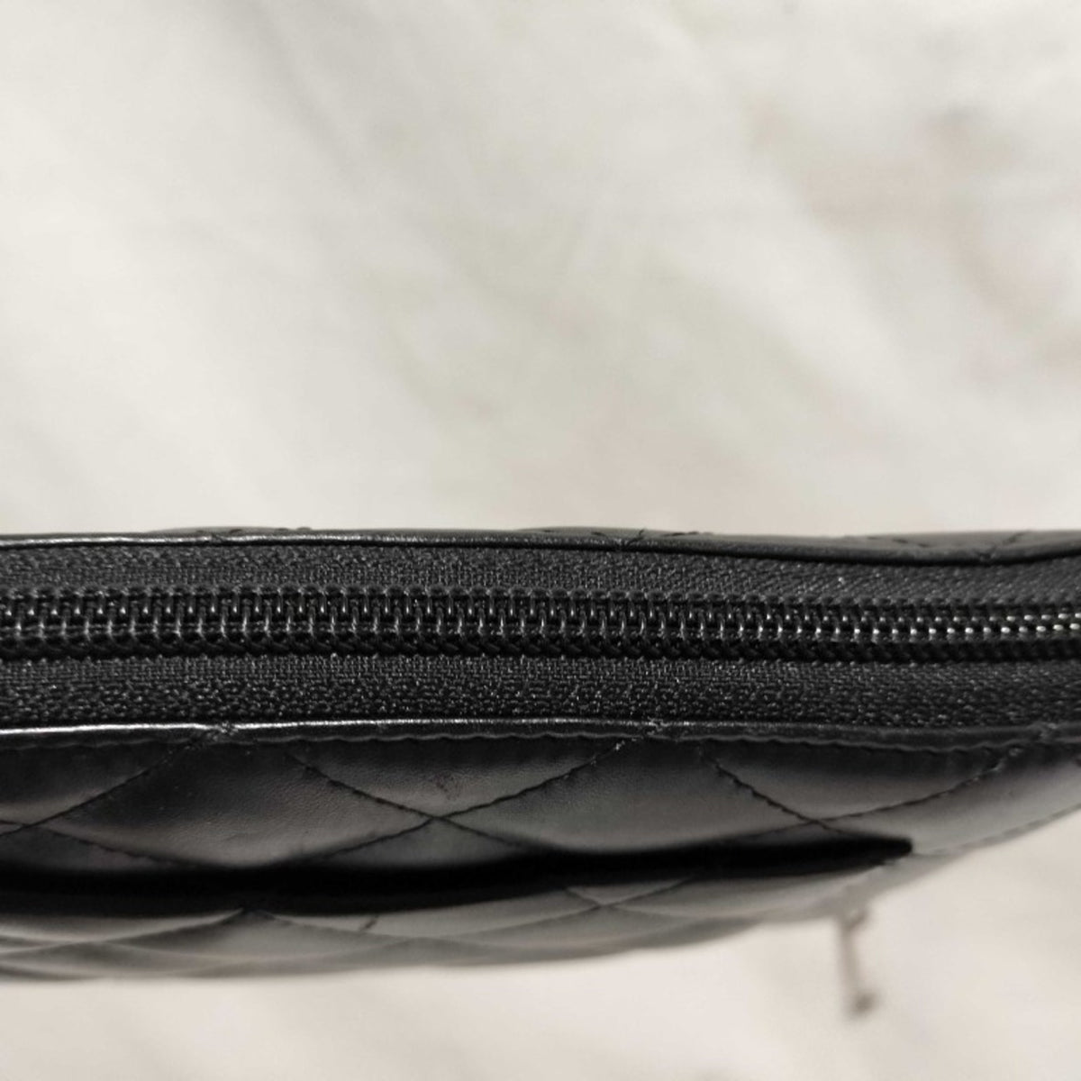 Chanel Black Pink Leather Long Wallet (Bi-Fold) (Pre-Owned)