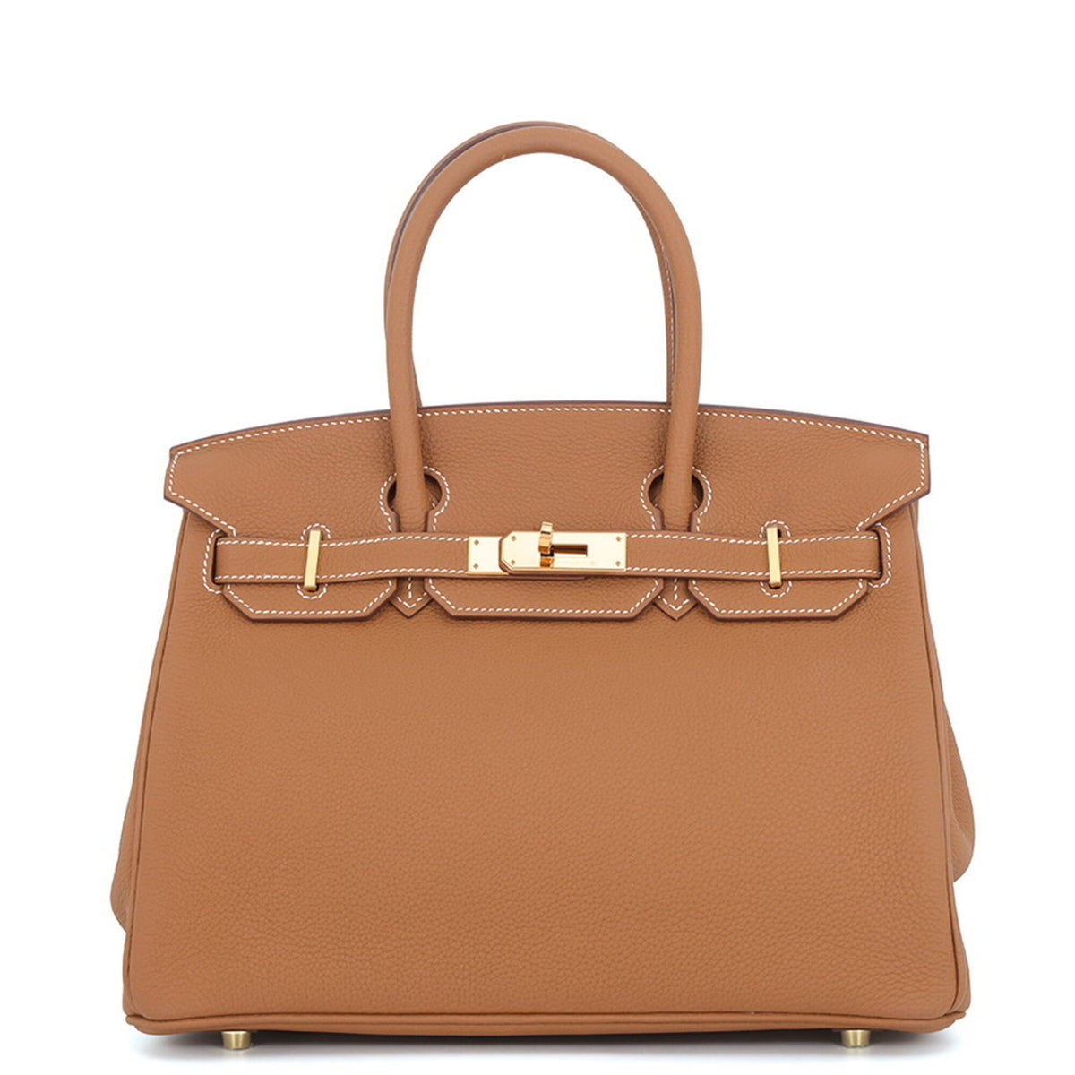 Hermes Birkin Gold Togo Leather Handbag (Pre-Owned)