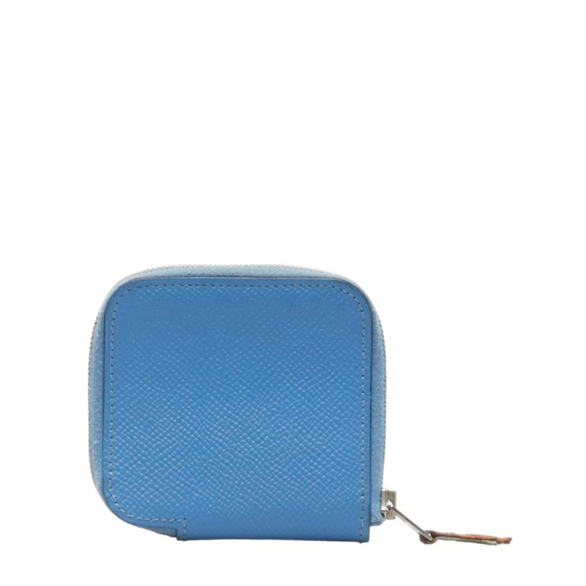 Hermes Silk'in Blue Leather Coin Purse/Coin Case (Pre-Owned)