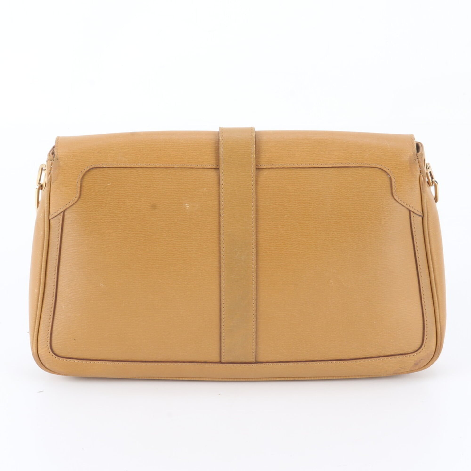 Gucci Brown Leather Crossbody Bag Handbag Shoulder Bag Tote Bag (Pre-Owned)