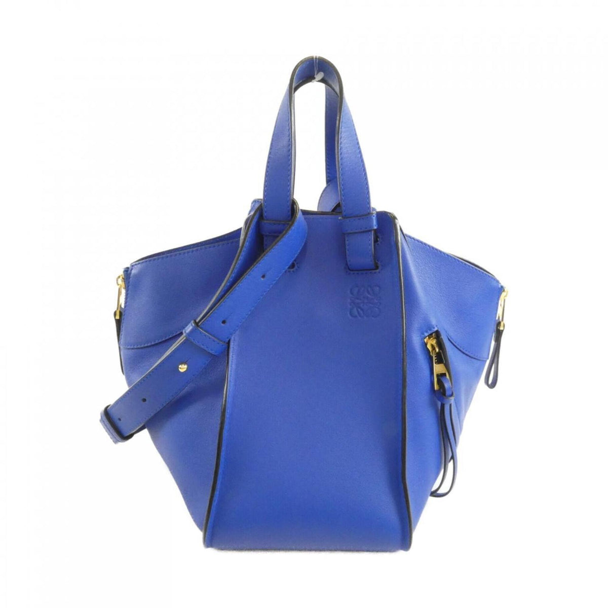 Loewe Electric Blue Leather Shoulder Bag (Pre-Owned)