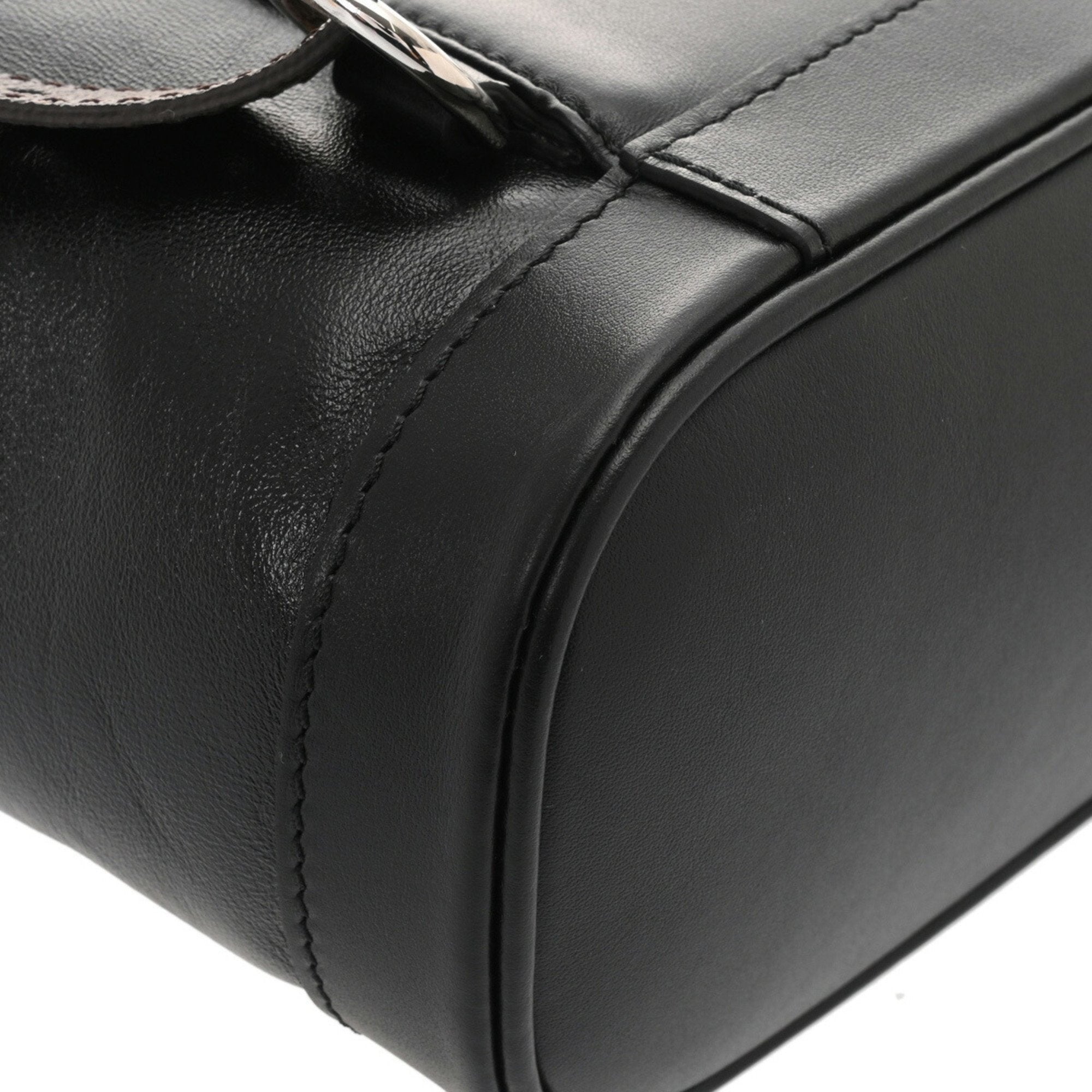 Louis Vuitton Black Leather Monogram Backpack (Pre-Owned)
