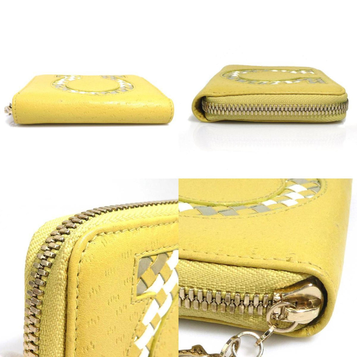 Salvatore Ferragamo Mustard Yellow Leather Wallet (Bi-Fold) (Pre-Owned)