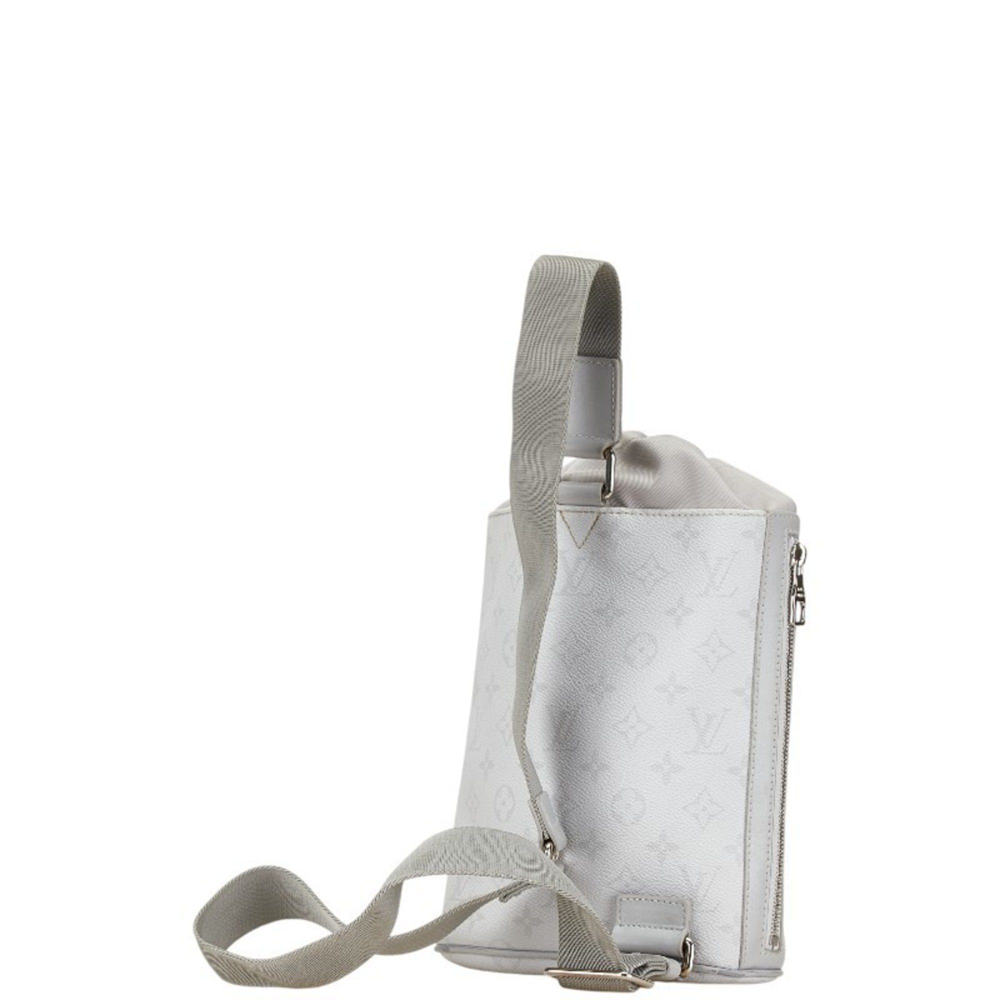 Louis Vuitton Gray Pvc Leather Shoulder Bag (Pre-Owned)