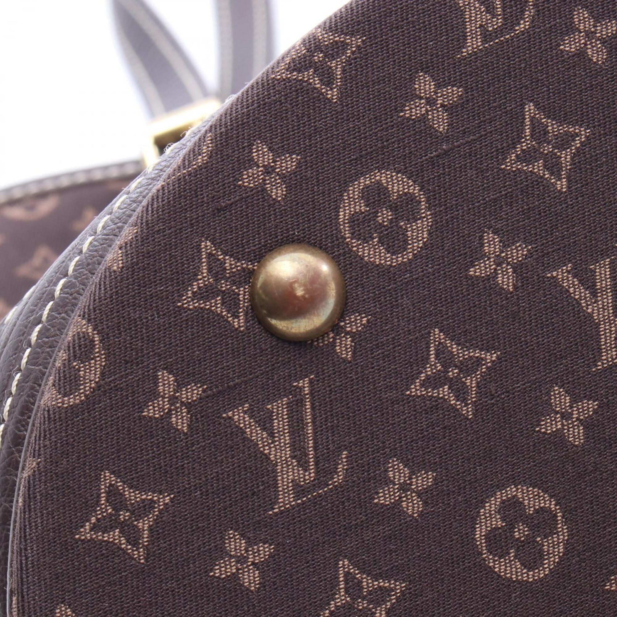 Louis Vuitton Brown Ebene Canvas Monogram Mini Leather Handbag Tote Bag (Pre-Owned)