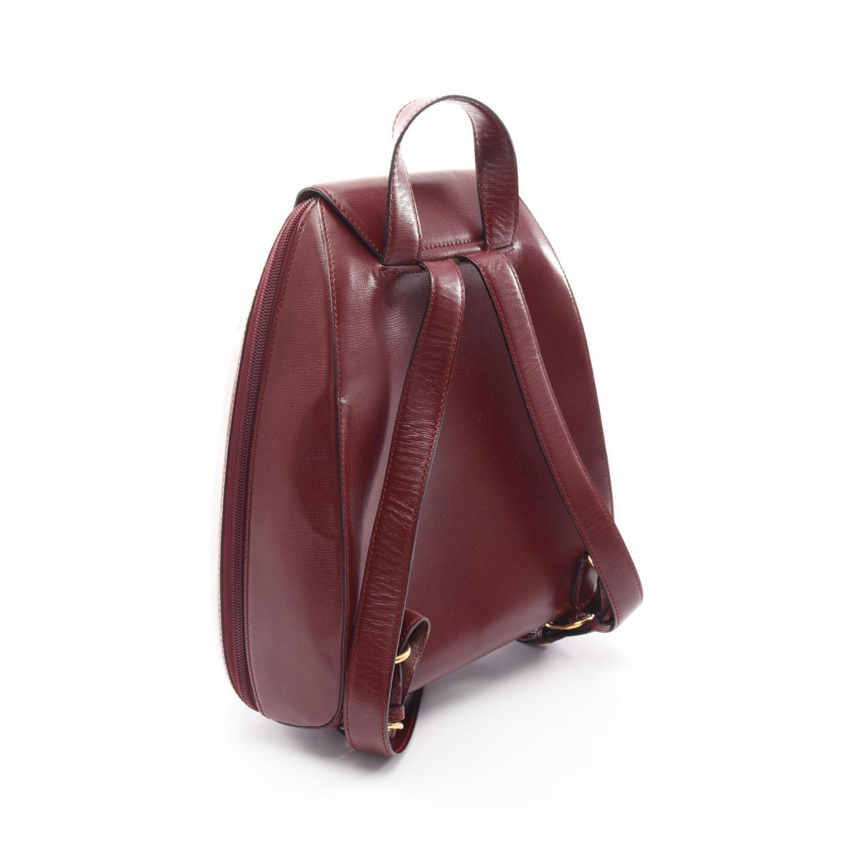 Cartier Bordeaux Leather Backpack (Pre-Owned)