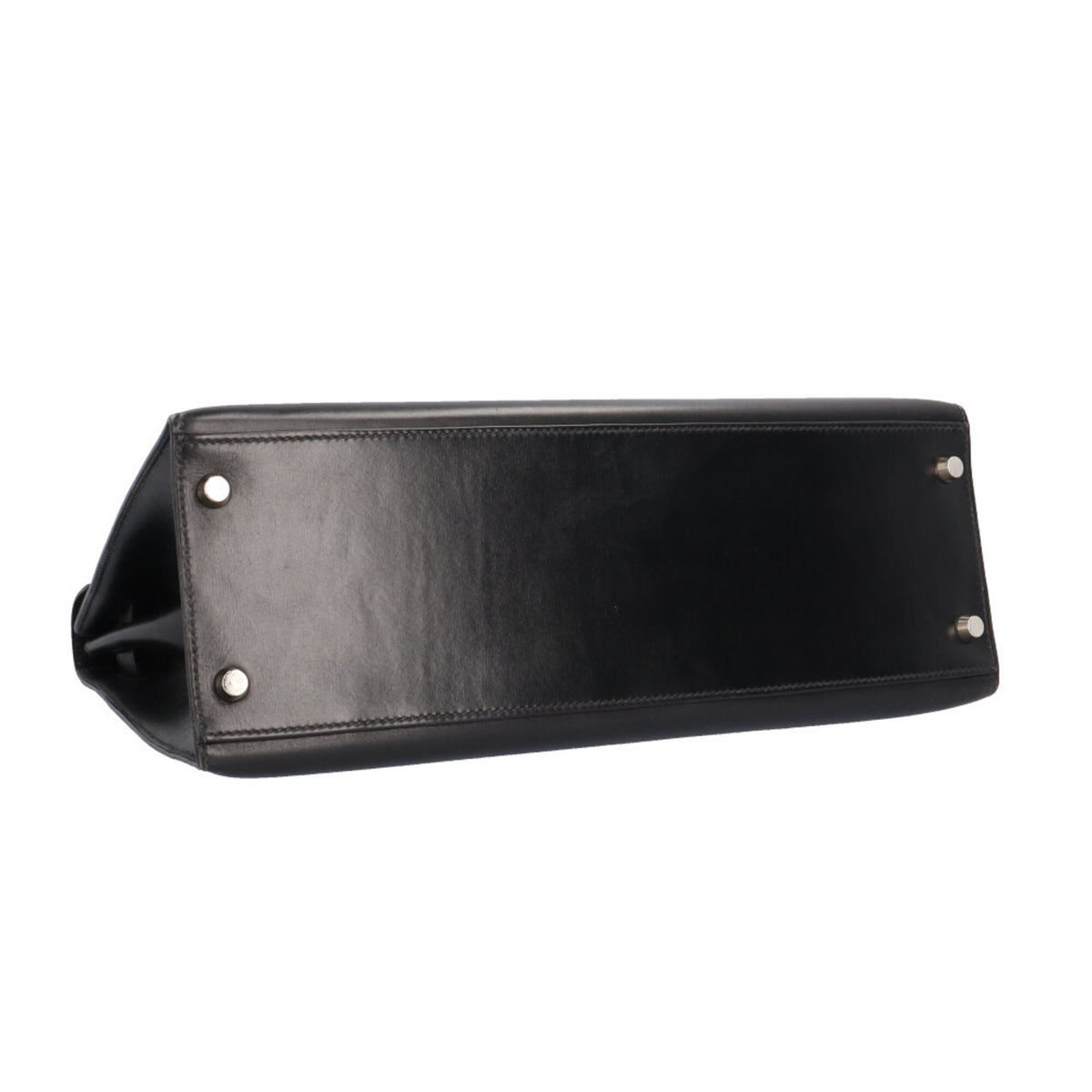 Hermes Black Box Calf Leather Shoulder Bag (Pre-Owned)